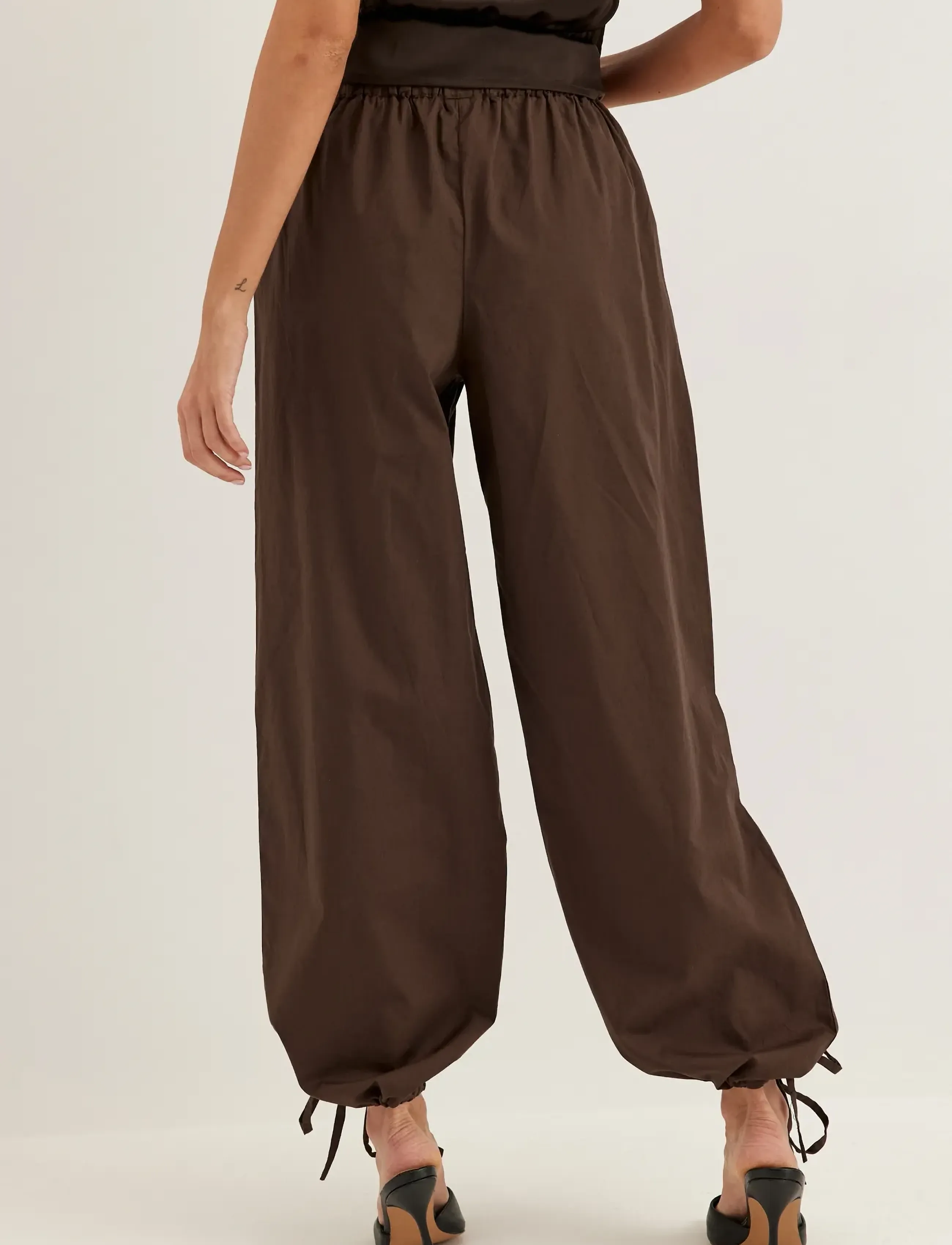 Tie Detail Cotton Trousers 3