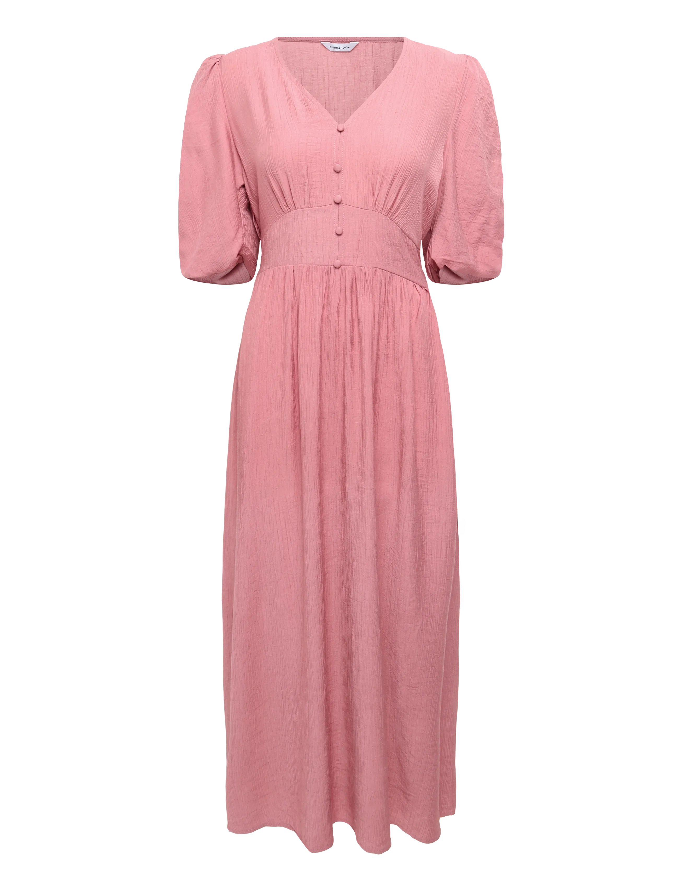 Bubbleroom - Short Sleeve Dress - sommerkleider - dark old rose - 1