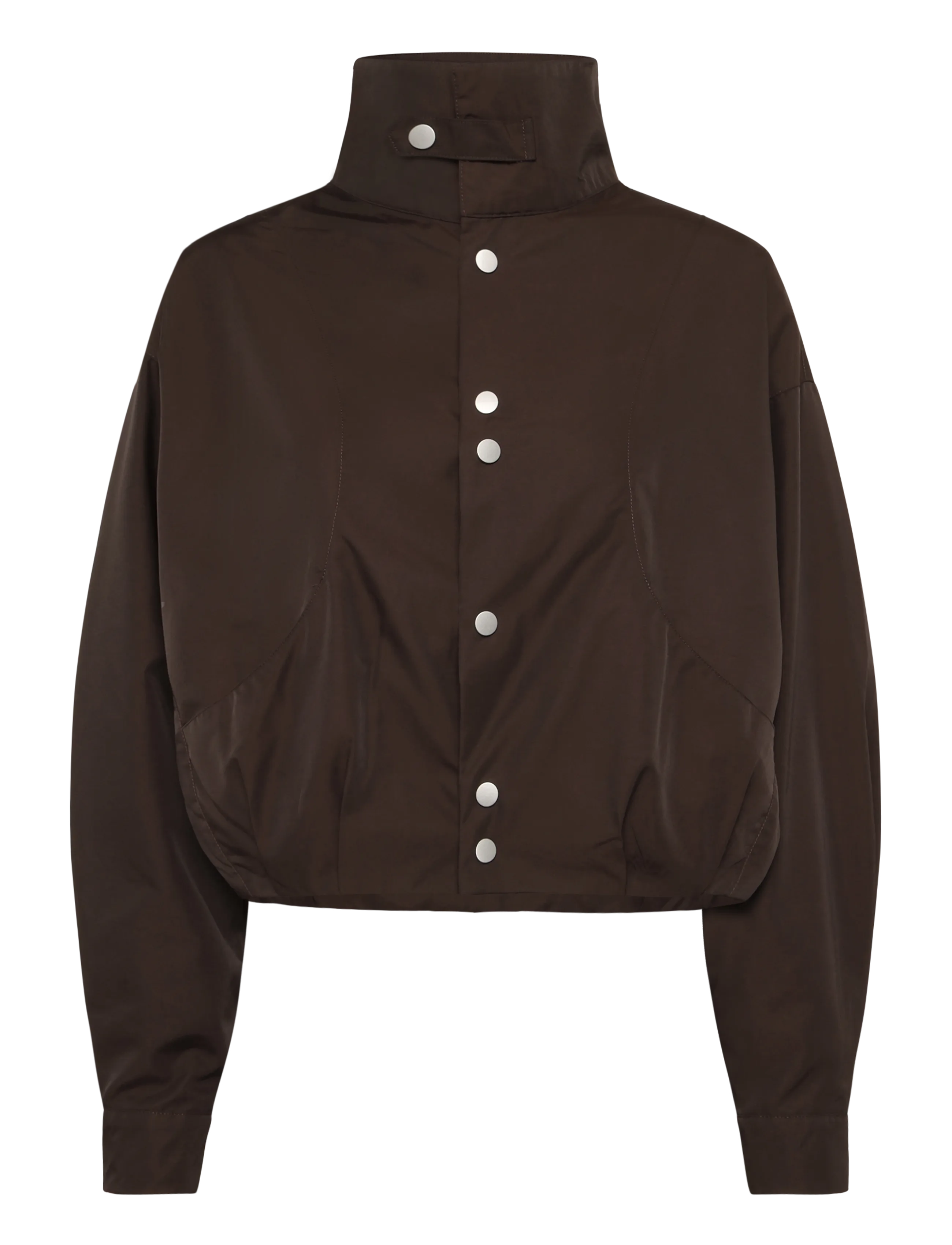 Bubbleroom - Short High Collar Jacket - forårsjakker - brown - 1