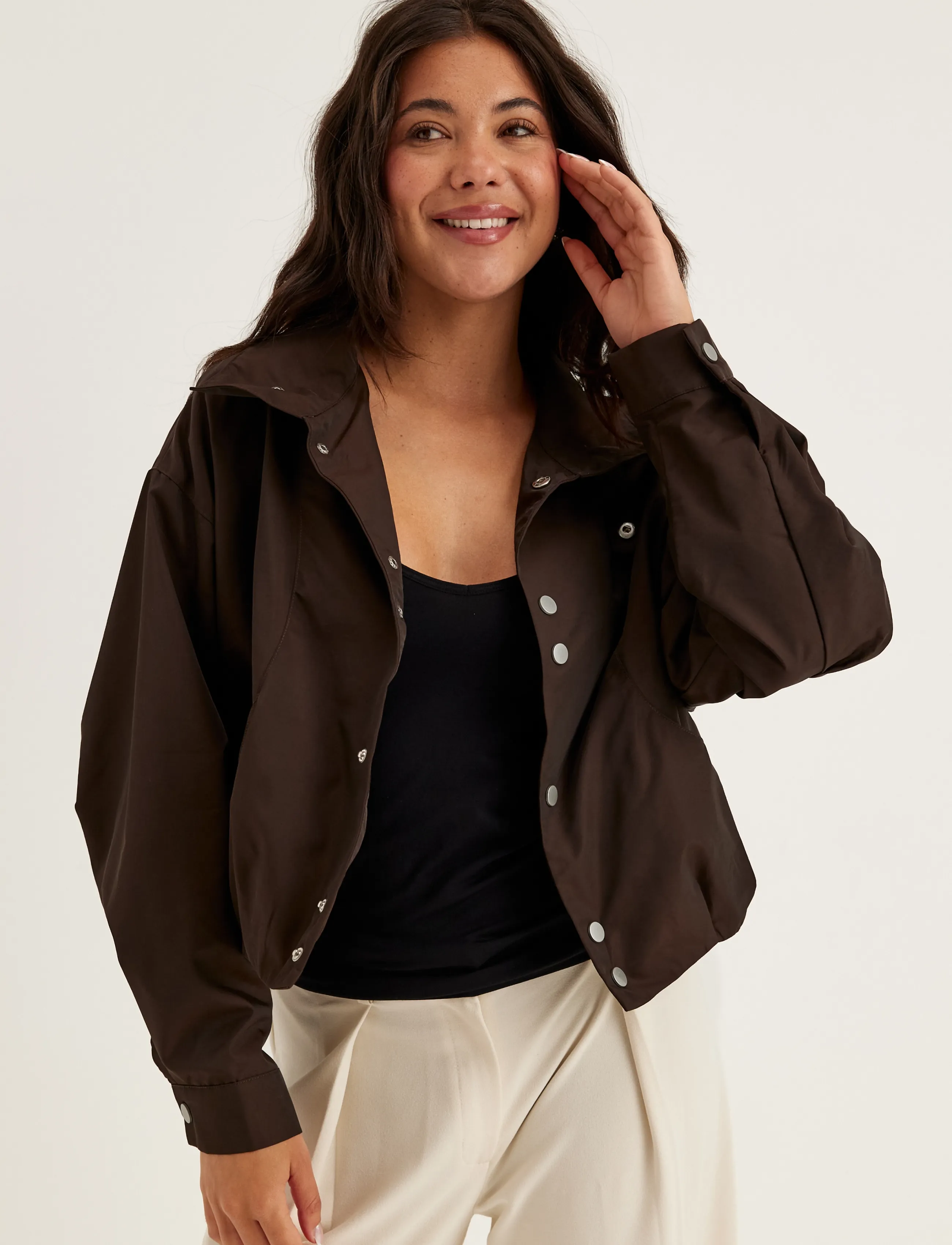 Short High Collar Jacket 3
