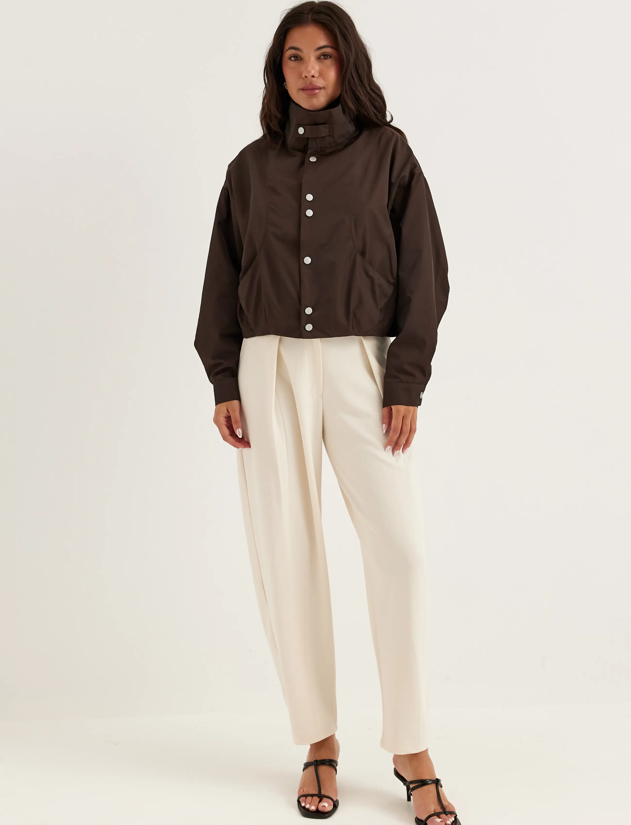Short High Collar Jacket 4