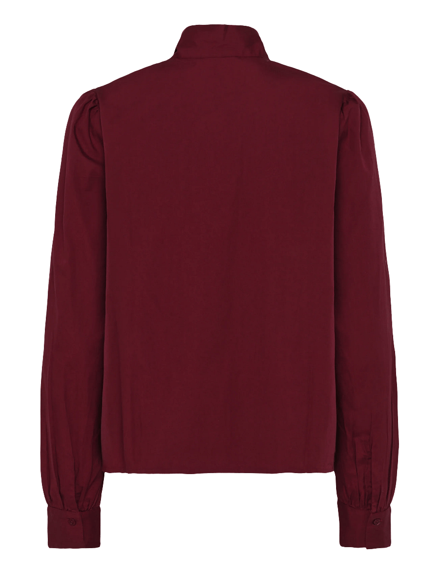 Bubbleroom - Tie Detail Blouse - langärmelige blusen - rust-red - 2