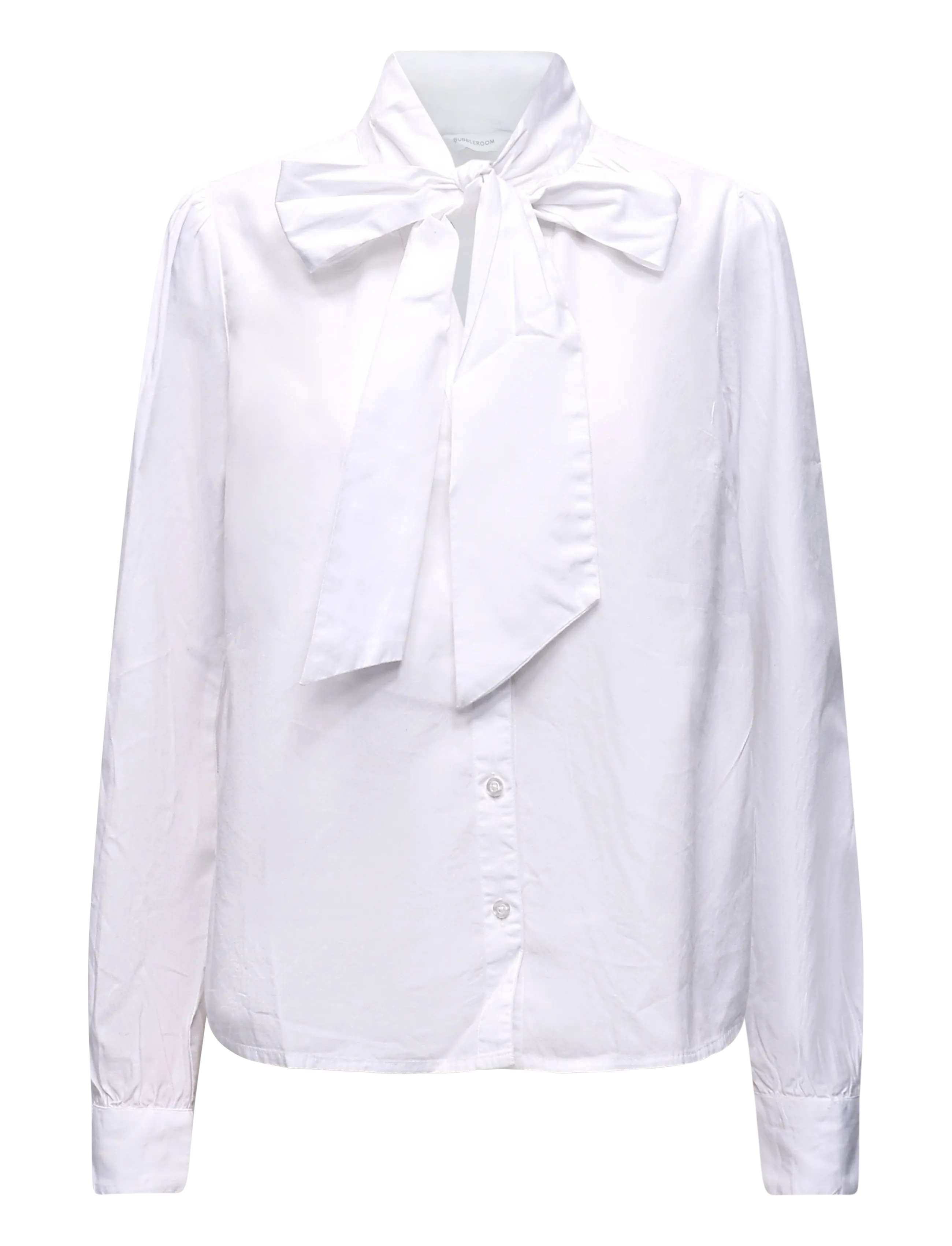 Bubbleroom Tie Detail Blouse - Erilised sündmused - WHITE / white