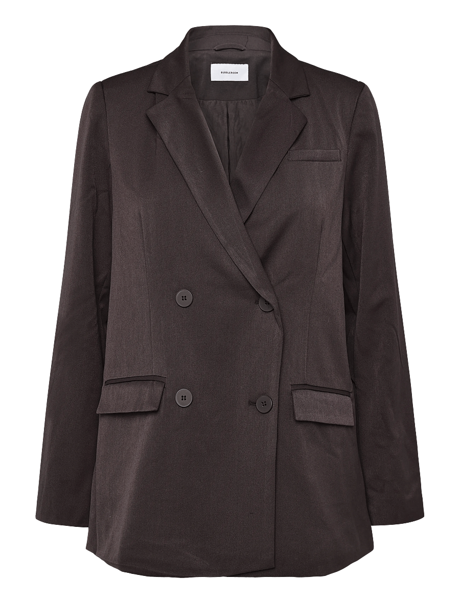 Bubbleroom - Double Breasted Blazer - zweireihige blazer - brown - 1