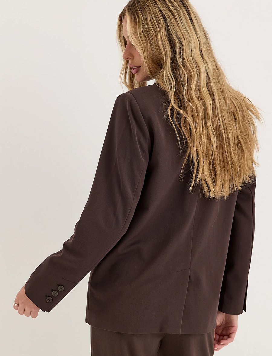 Bubbleroom - Double Breasted Blazer - zweireihige blazer - brown - 5