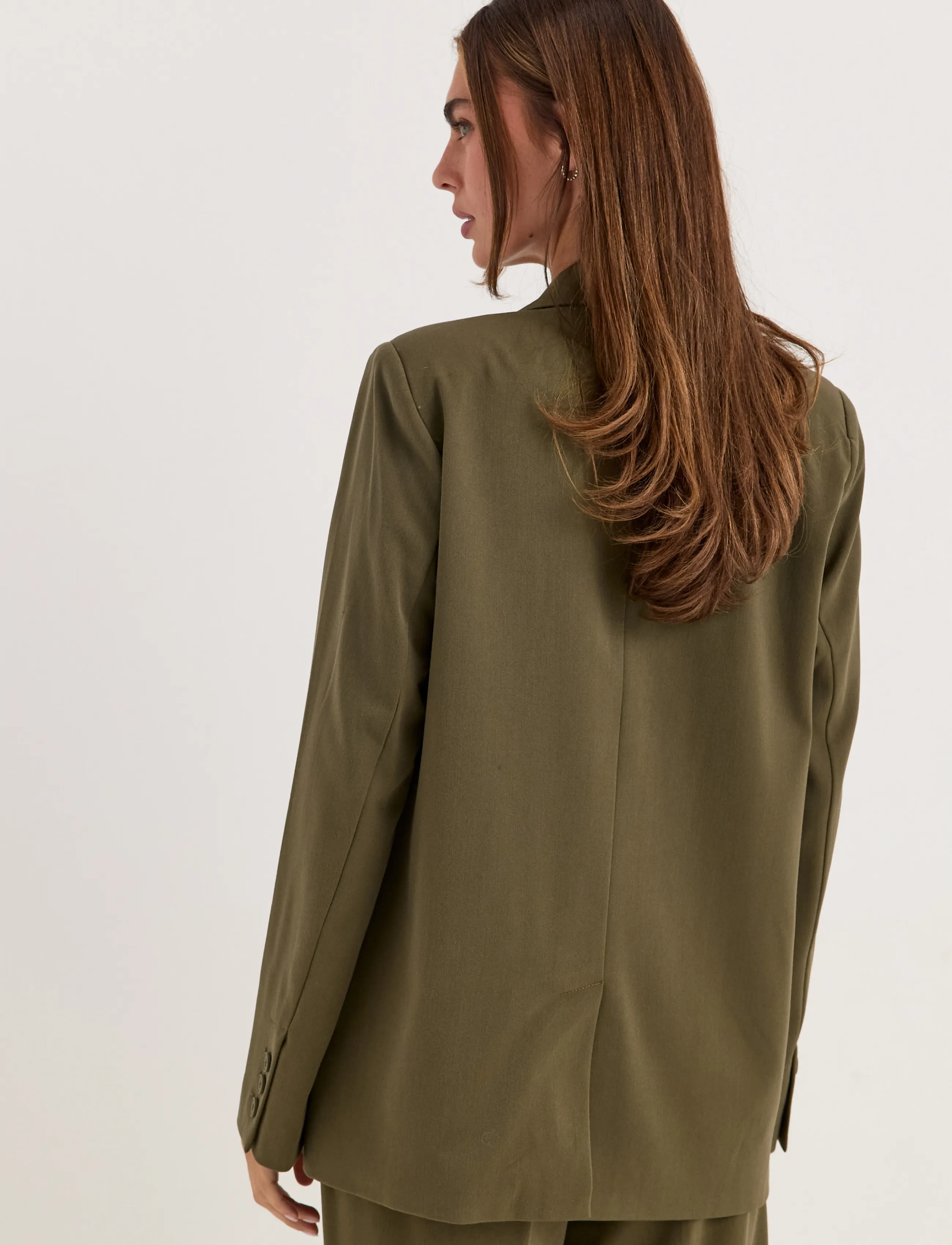 Bubbleroom - Double Breasted Blazer - kaherealised pintsakud - olive green - 4