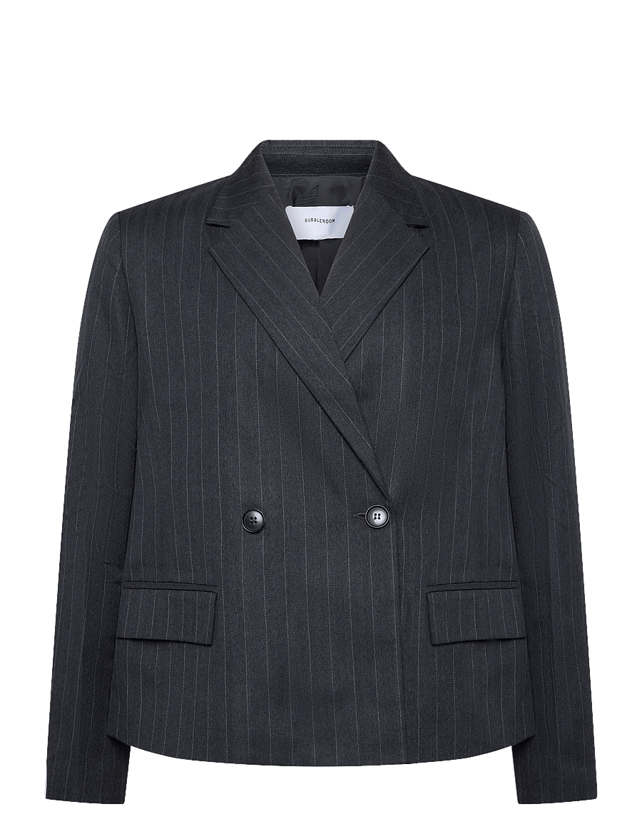 Bubbleroom - Striped Blazer - kaherealised pintsakud - dark grey/striped - 1