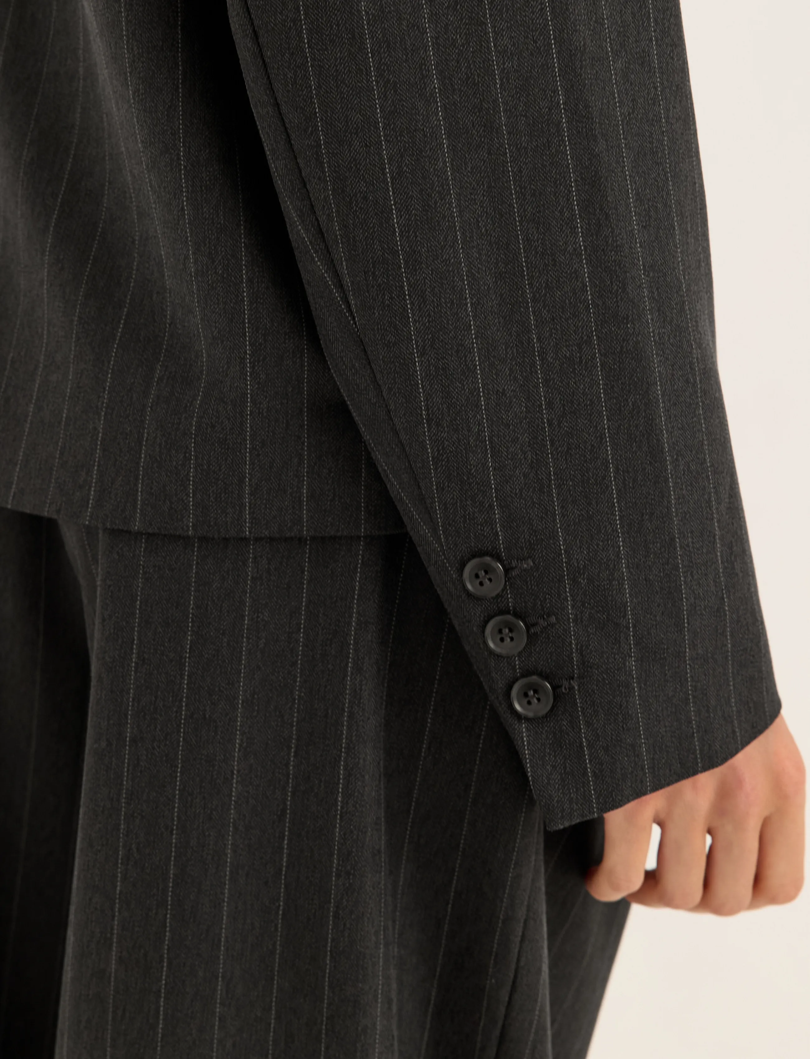 Bubbleroom - Striped Blazer - kaherealised pintsakud - dark grey/striped - 4