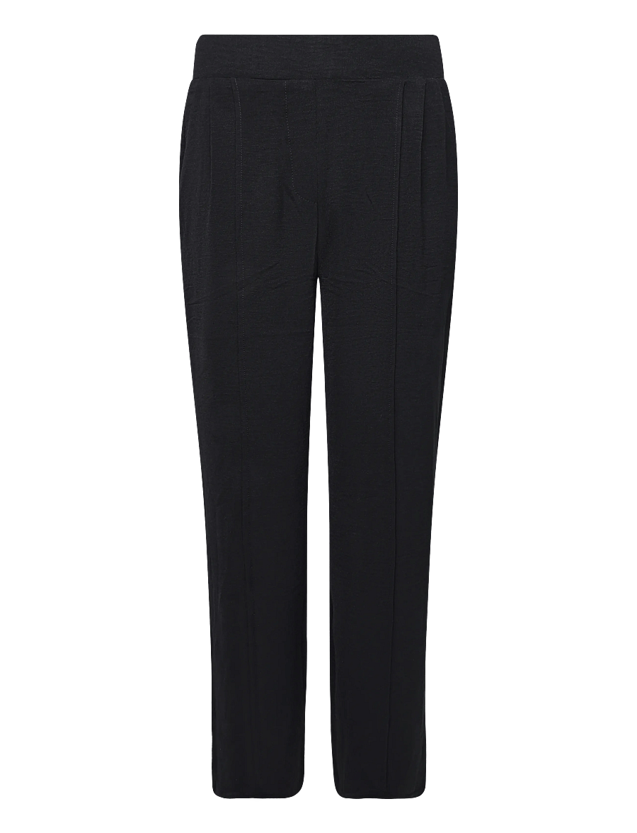 Bubbleroom - Crepe Front Seam Trousers - hose mit geradem bein - black - 2