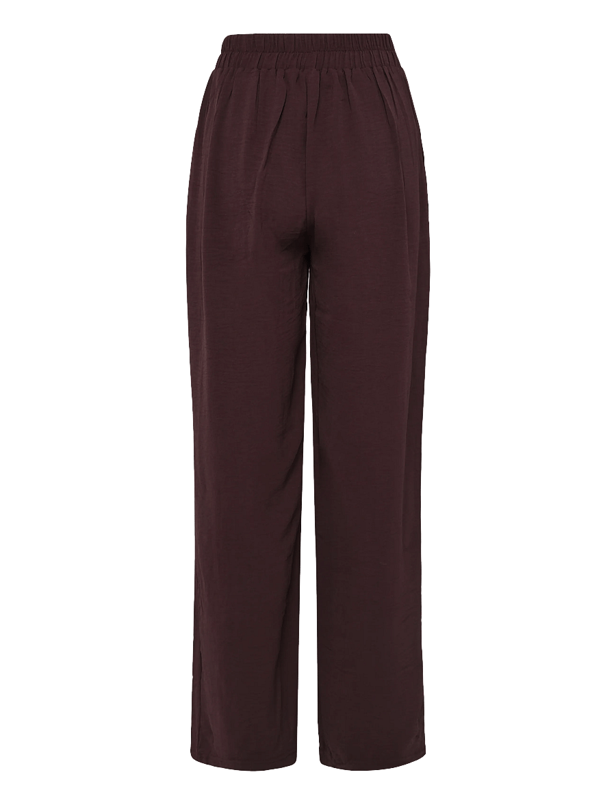Bubbleroom - Crepe Front Seam Trousers - raka byxor - dark plum - 2