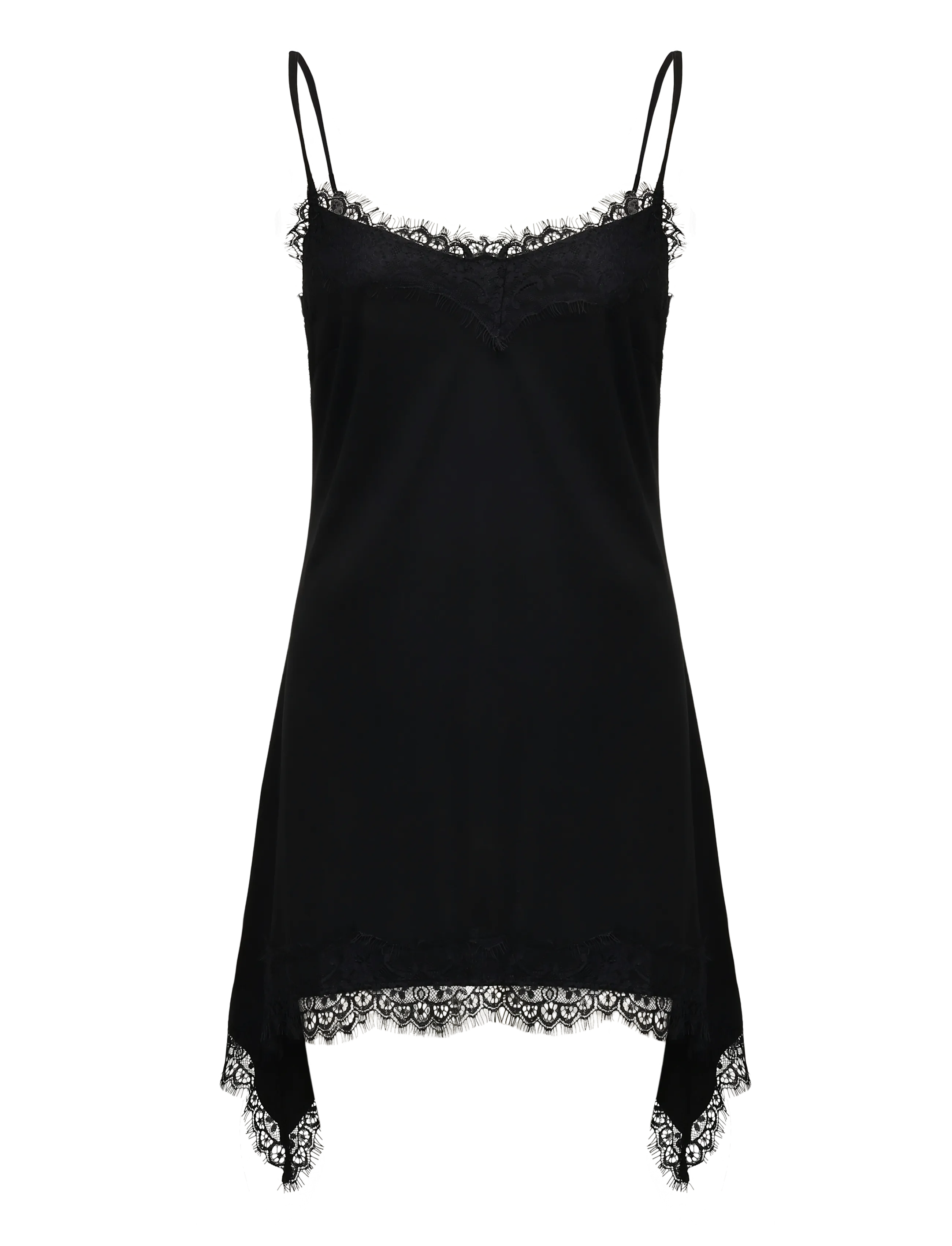 Bubbleroom Lace Detail Singlet - Erilised sündmused - BLACK / black