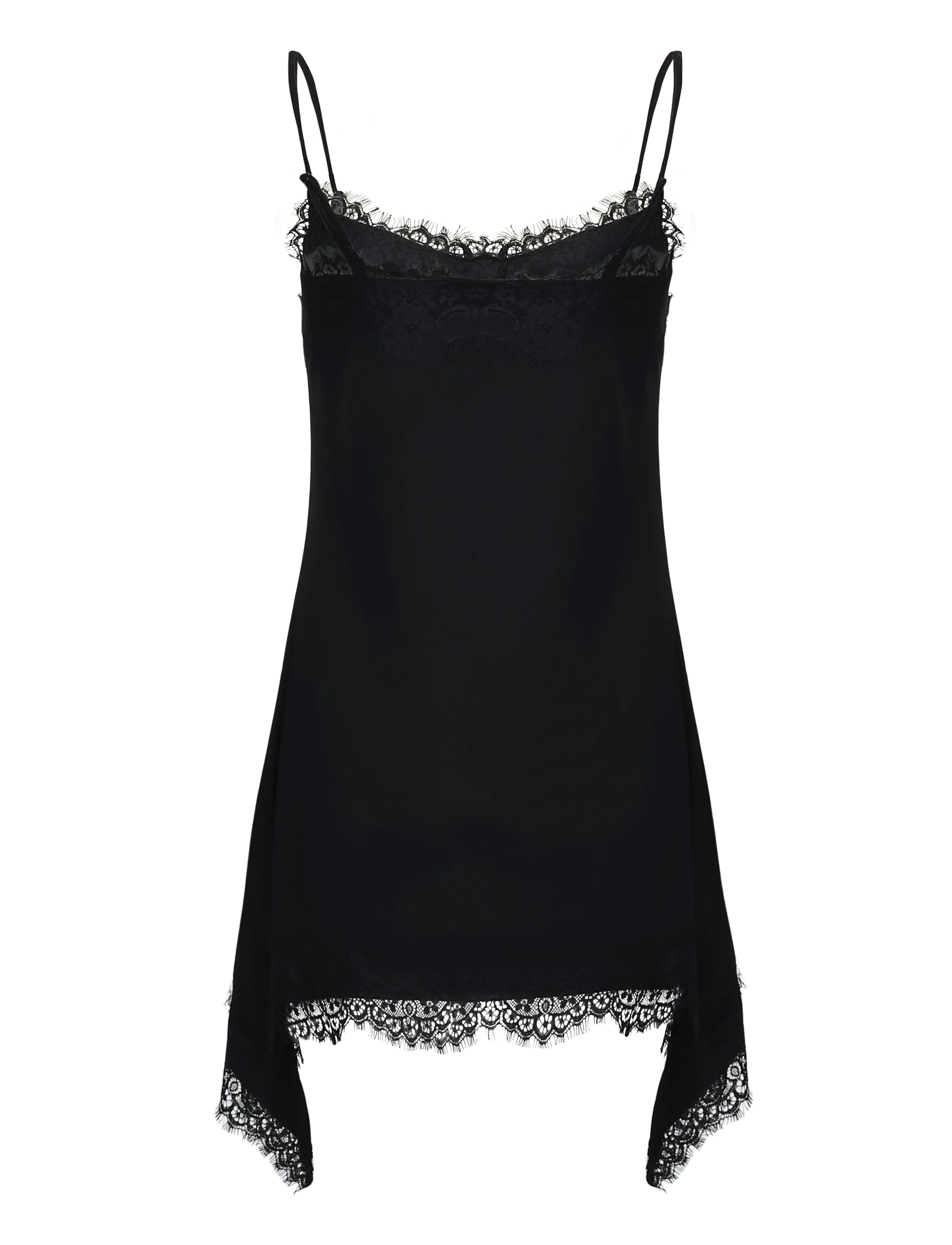 Bubbleroom - Lace Detail Singlet - varrukateta pluusid - black - 2
