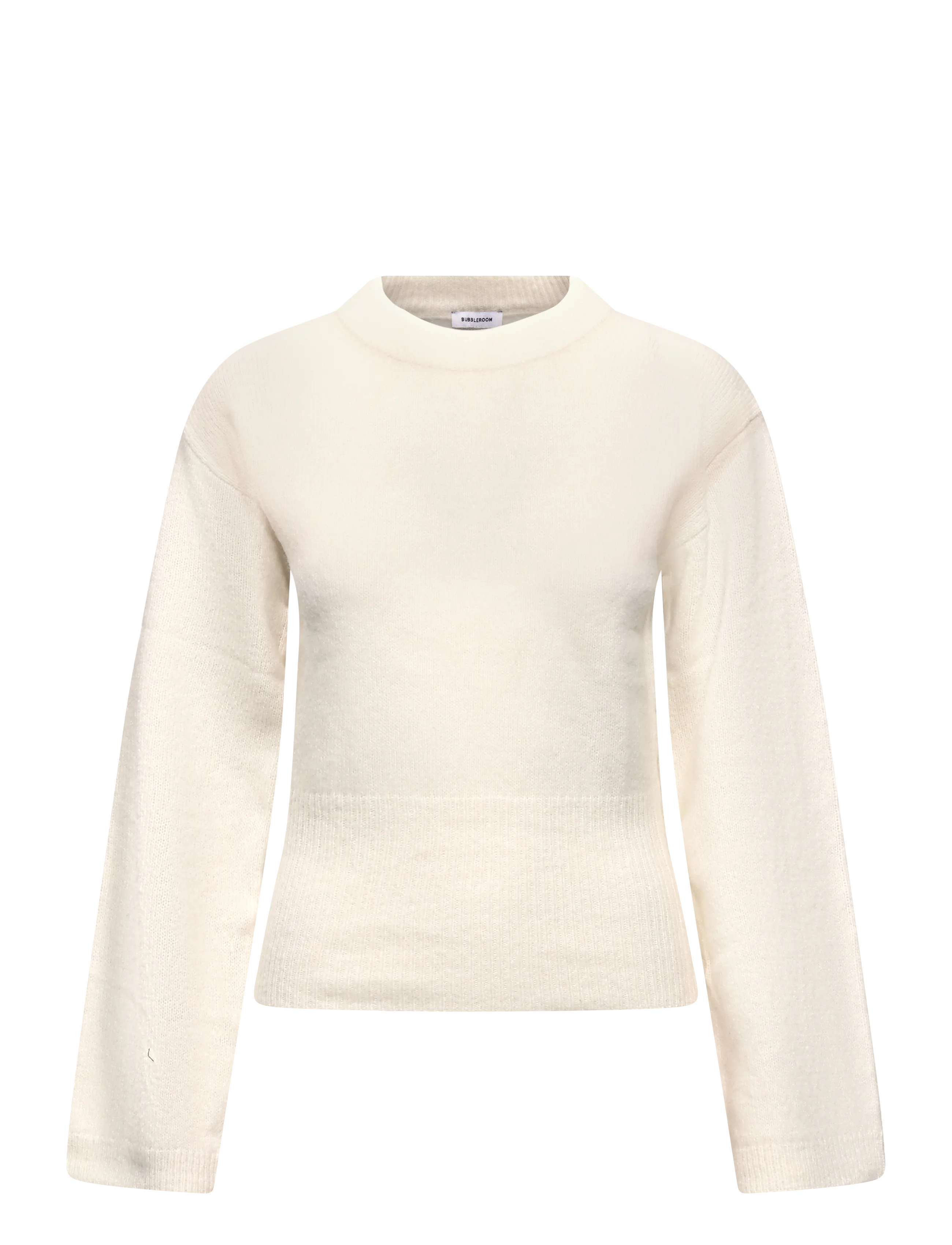 Bubbleroom Knitted Wool Blend Wide Sleeve Sweater - Pullover - CREAM / cream