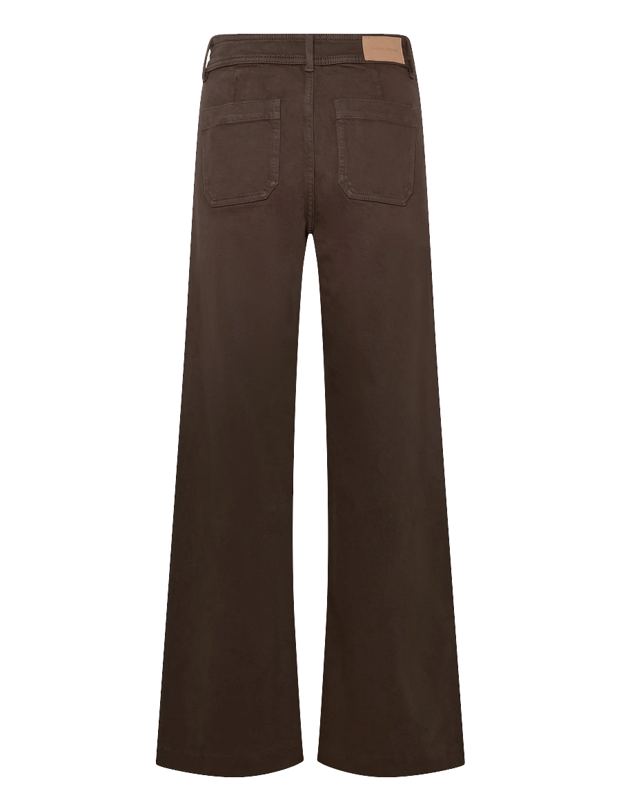 Bubbleroom - Frankie Front Pocket Jeans - alt laiad teksad - brown - 2