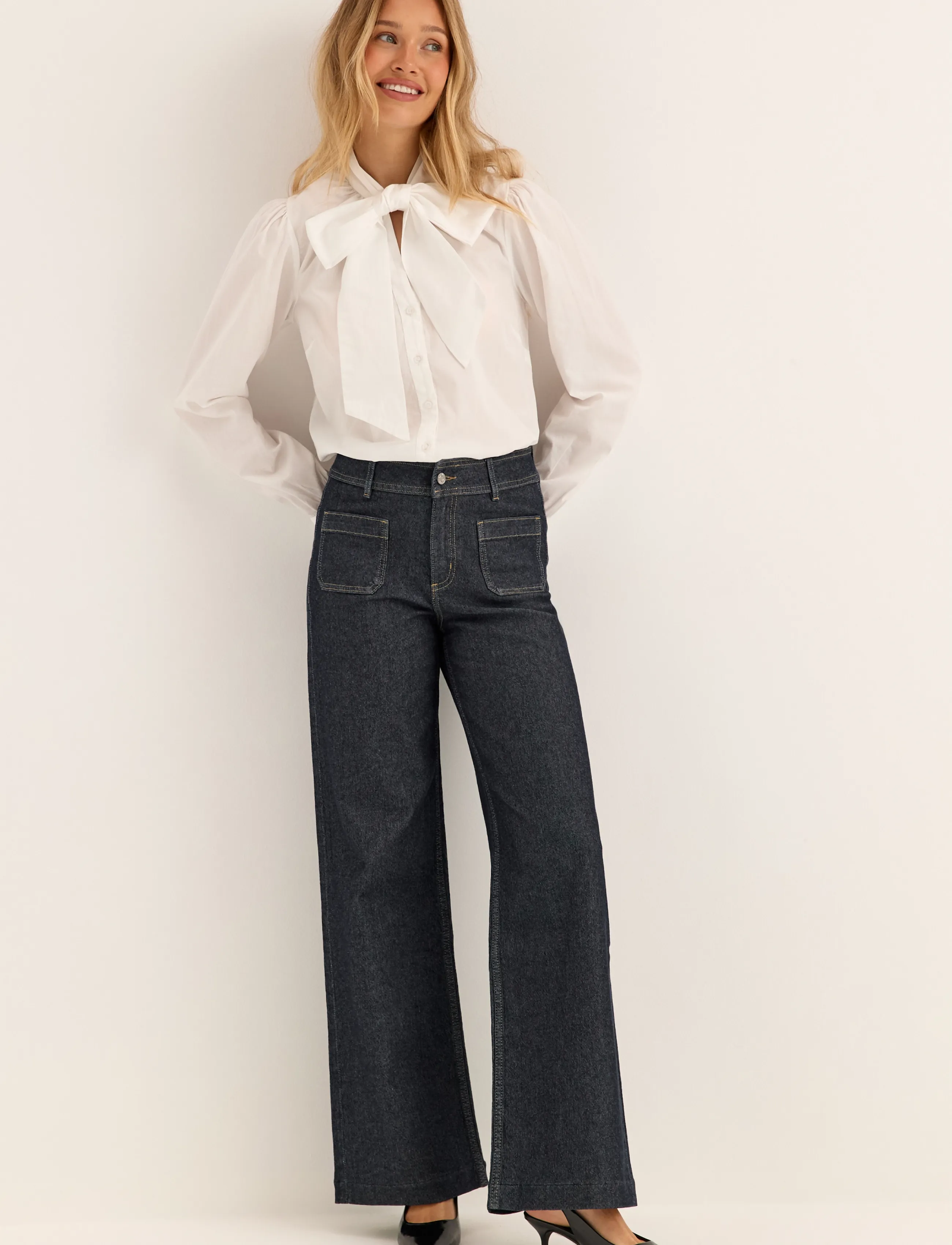Bubbleroom Frankie Front Pocket Jeans - Erilised sündmused - MIDNIGHT BLUE / navy