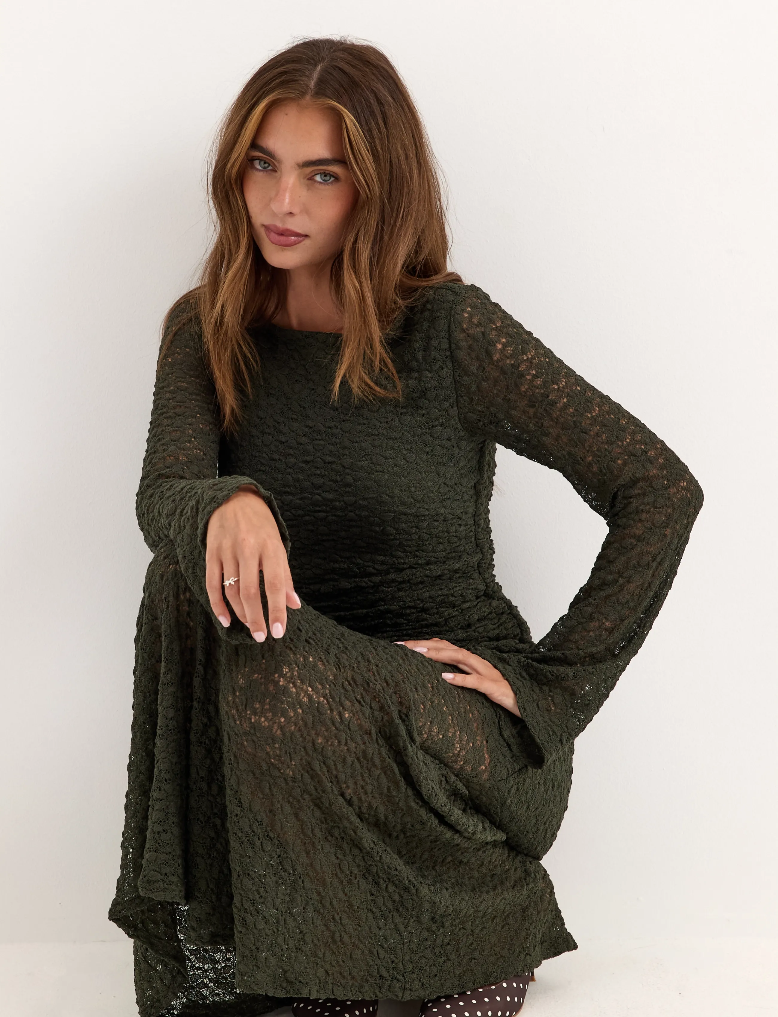 Long Sleeve Lace Maxi Dress 5