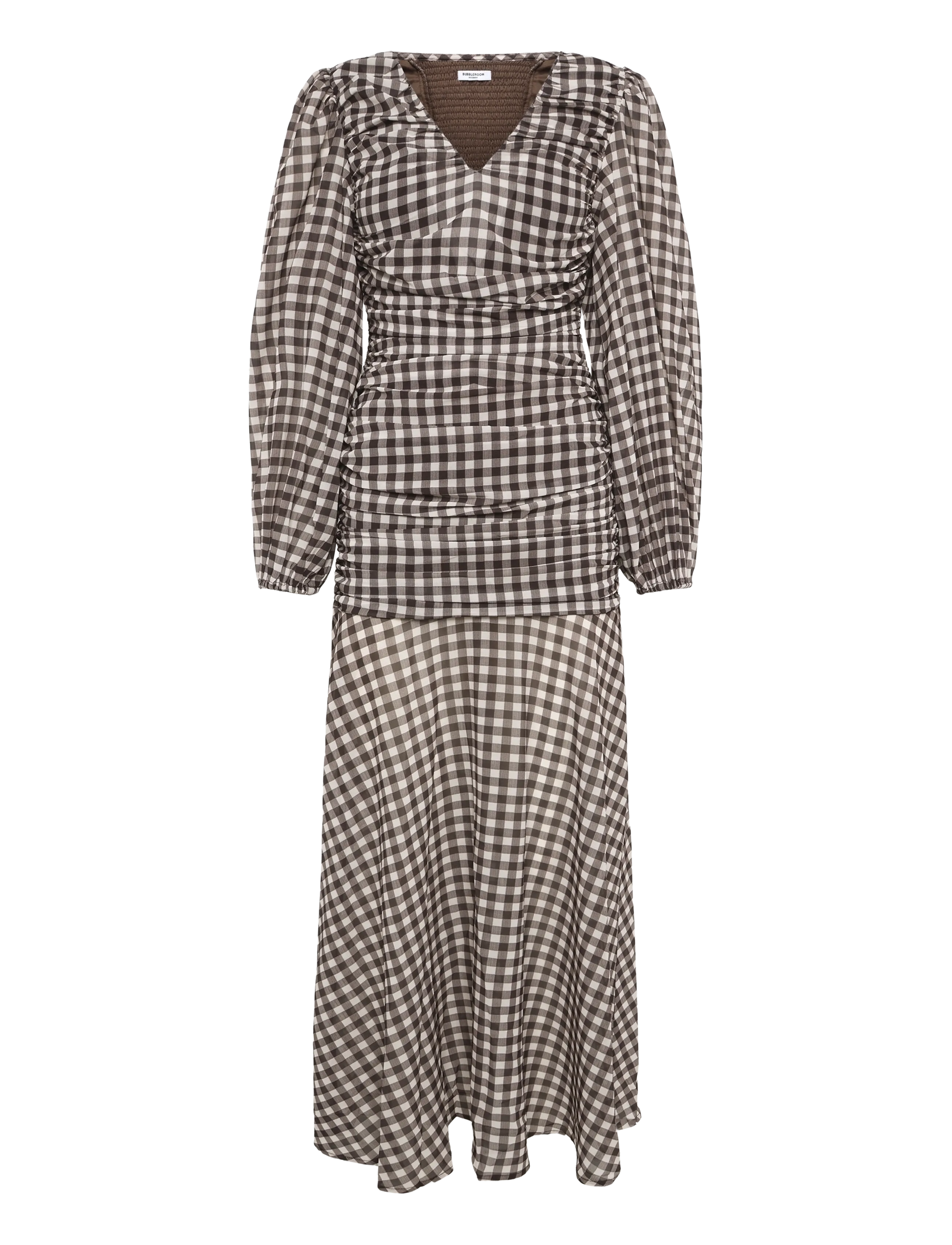 Bubbleroom - Balloon Sleeve Chiffon Maxi
