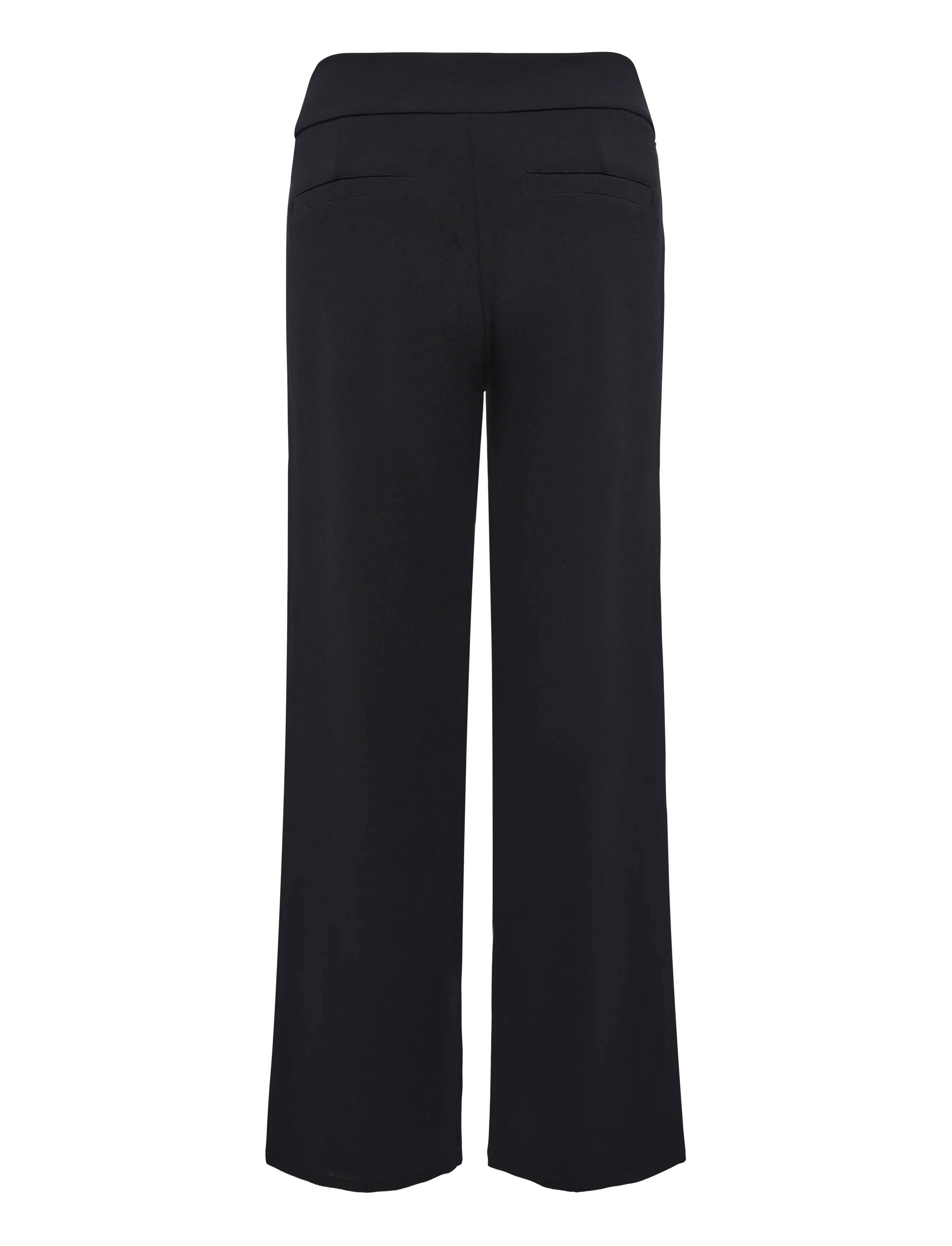 Bubbleroom - Soft Suit Wide Trousers - hosen mit weitem bein - black - 2