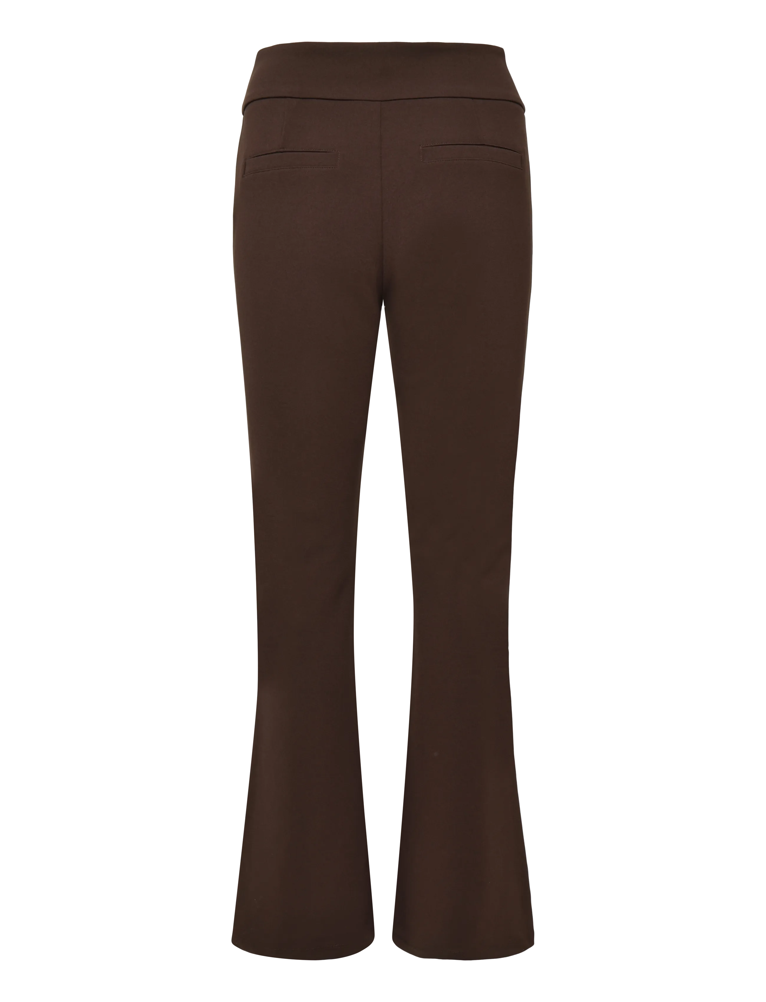 Bubbleroom - Soft Suit Flared Trousers - schlaghosen - dark brown - 2