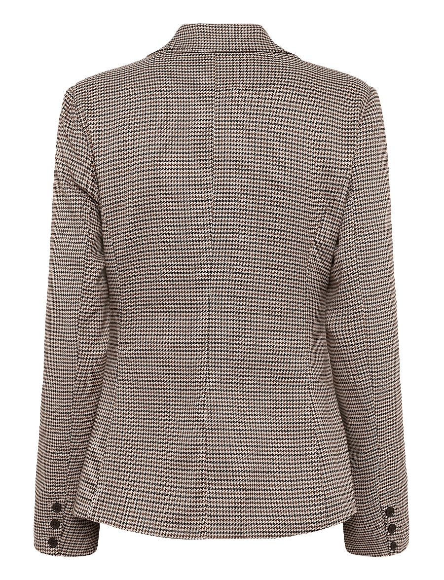 Bubbleroom - Shaped Blazer - kaherealised pintsakud - brown/checked - 2
