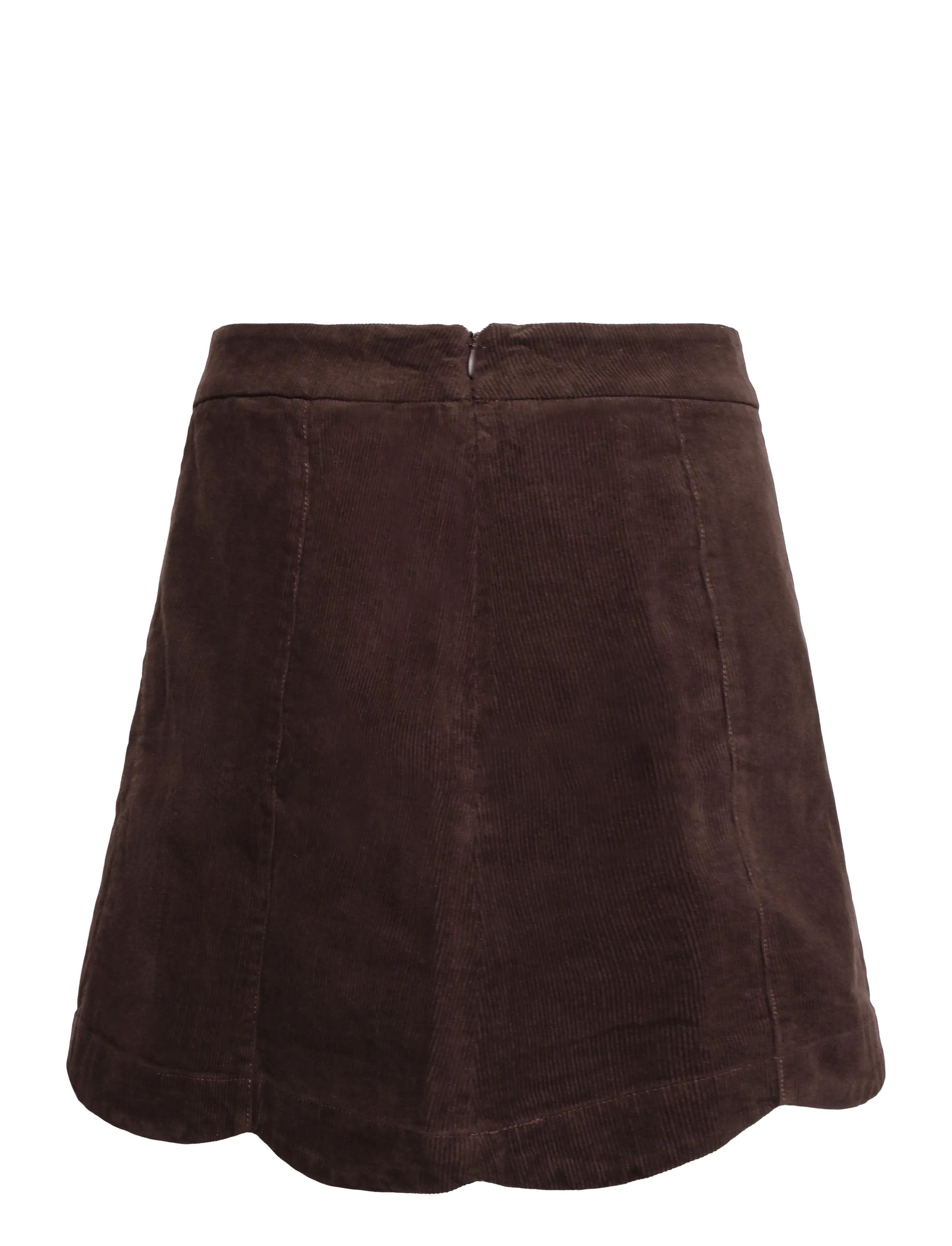 Bubbleroom - Corduroy Mini Skirt - dark brown - 2