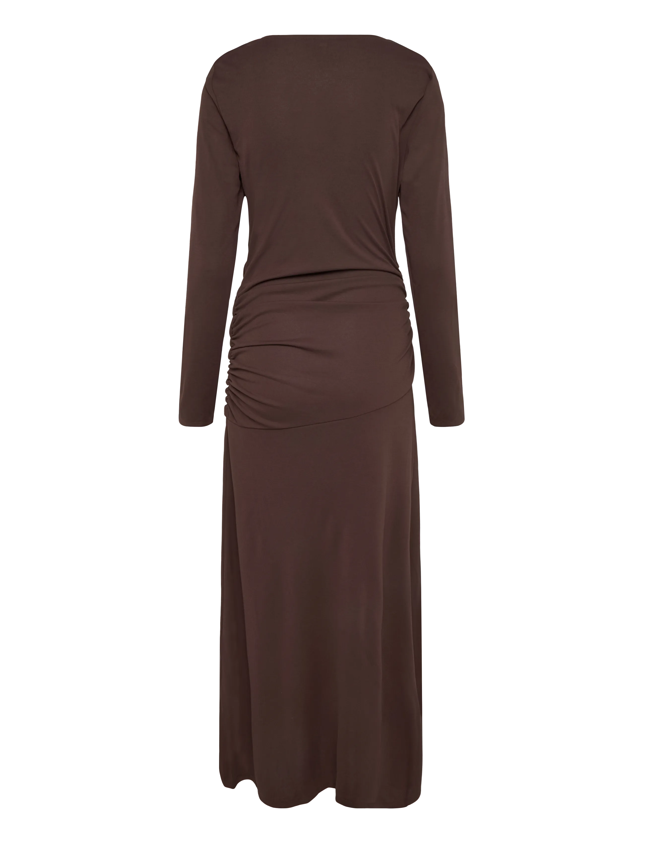 Bubbleroom - Drapy Maxi Dress - maxi dresses - dark brown - 2