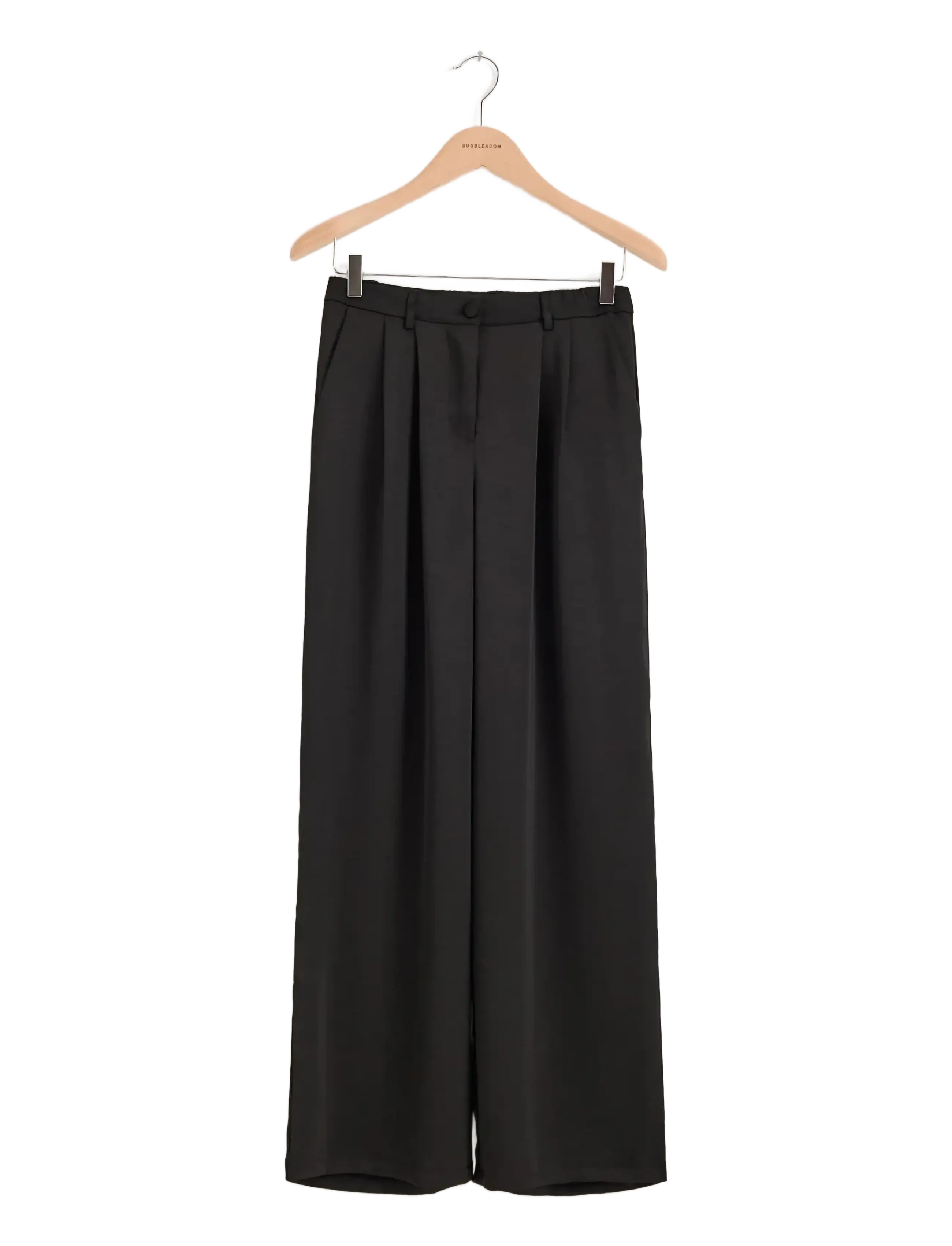 Bubbleroom - Satin Trousers - black - 1