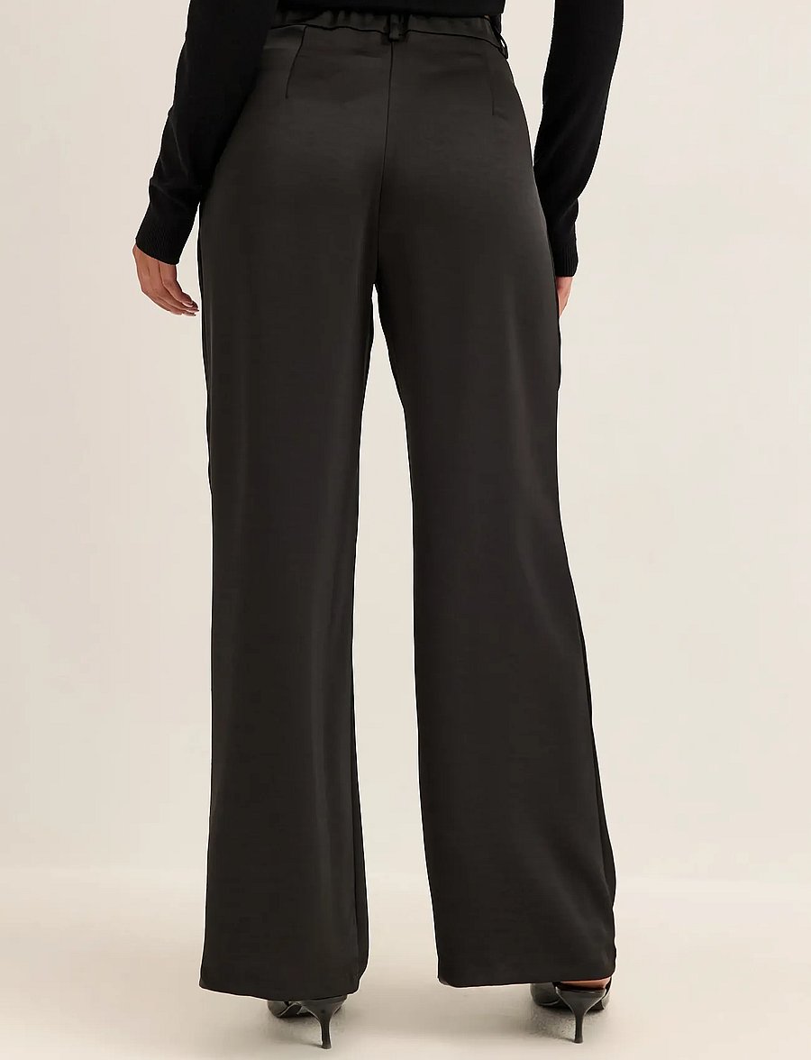 Bubbleroom - Satin Trousers - black - 2