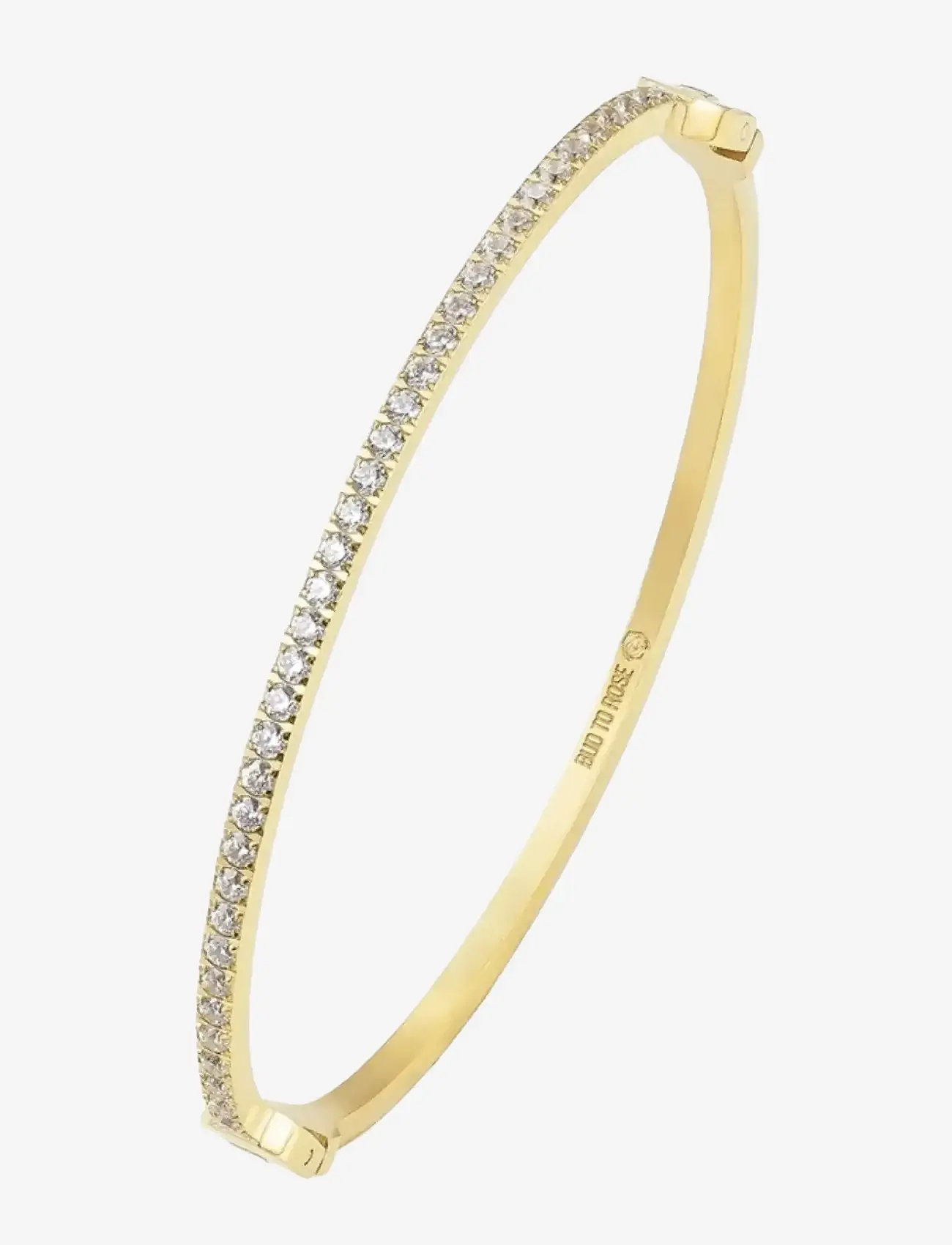 Bud to rose - Crown Bracelet Gold - bangles - gold - 1