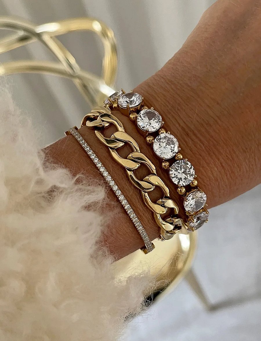 Bud To Rose - Crown Bracelet Gold - aproces - gold - 2