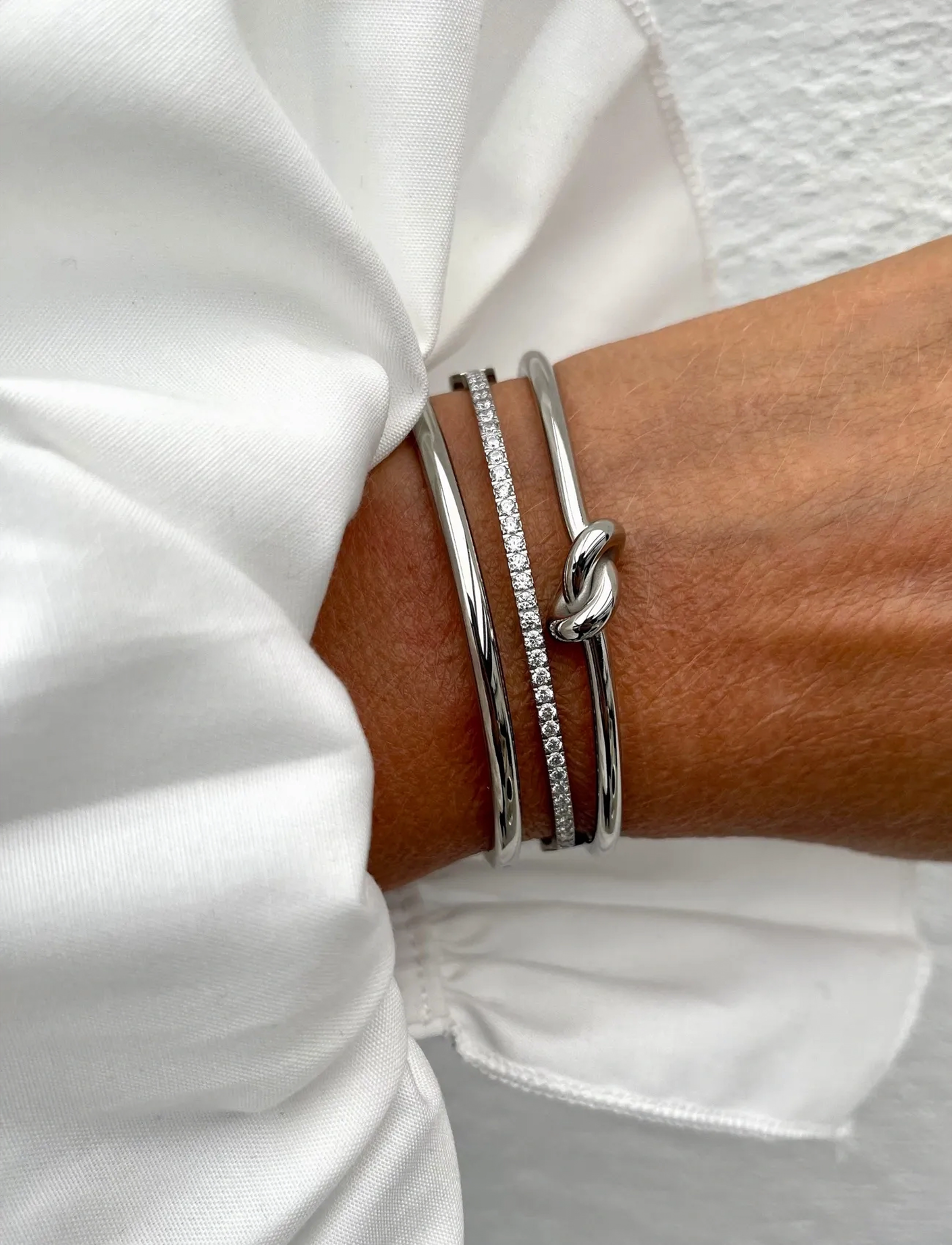 Bud To Rose Crown Bracelet Gold, One Size, Silver, Armbånd > Armringe, Dame