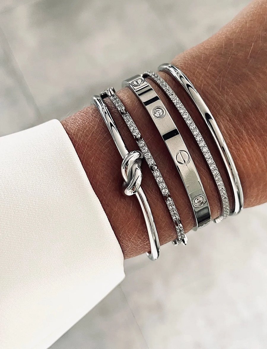 Bud To Rose - Crown Bracelet Steel - armringe - silver - 2
