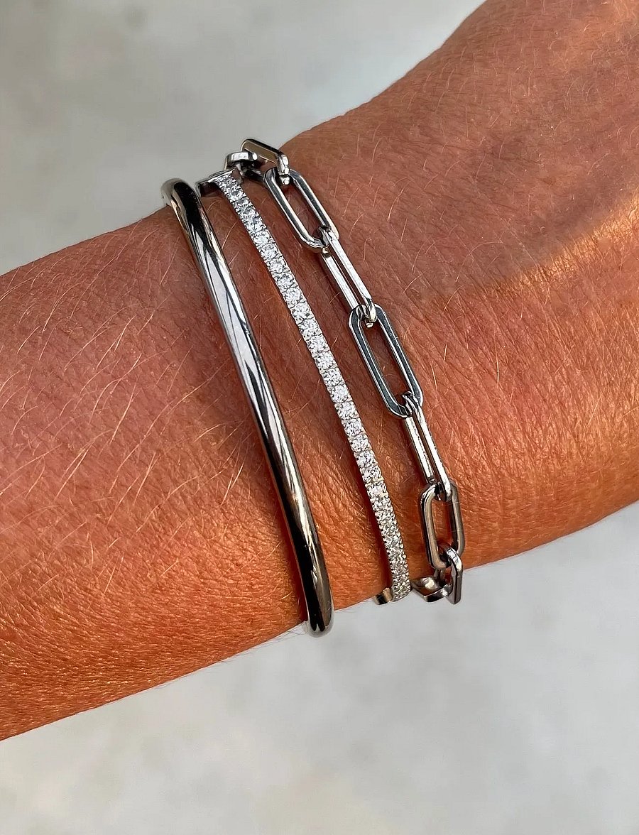 Bud To Rose - Crown Bracelet Steel - armringe - silver - 3