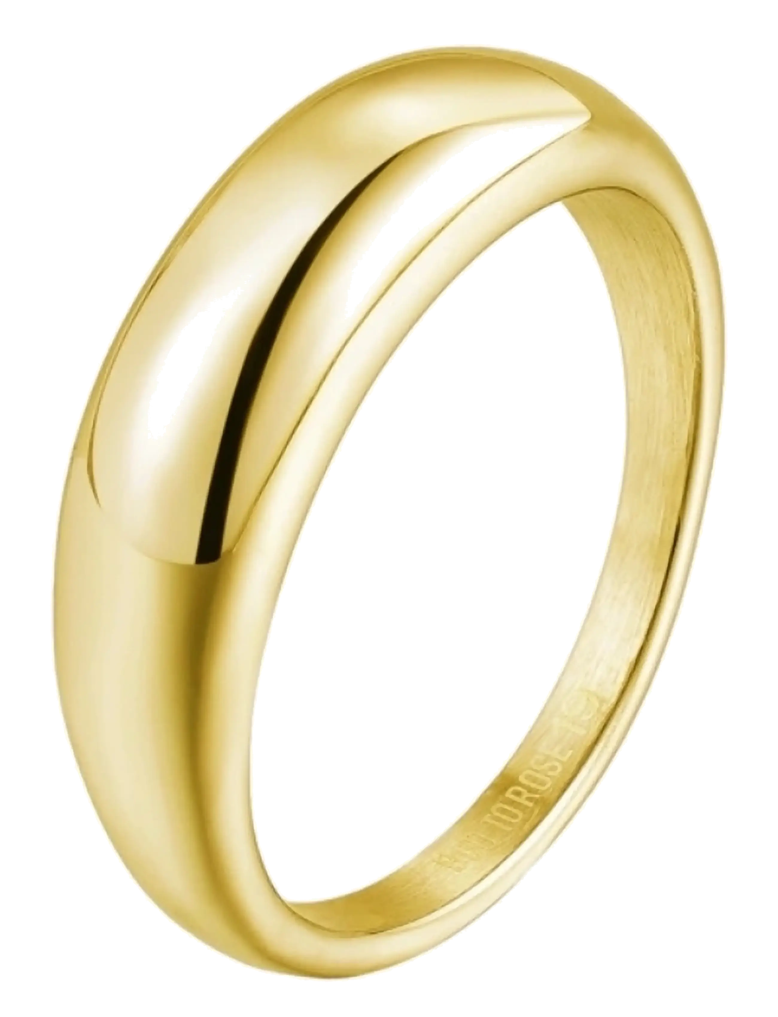 Bud To Rose Arc Ring Gold - Bud to Rose - GOLD / gold