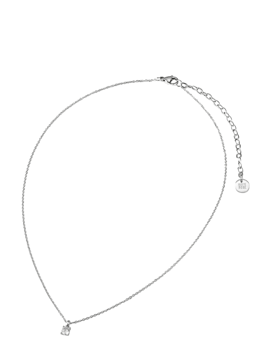 Bud To Rose - Ice Short Necklace Steel - halskæder med vedhæng - silver - 1