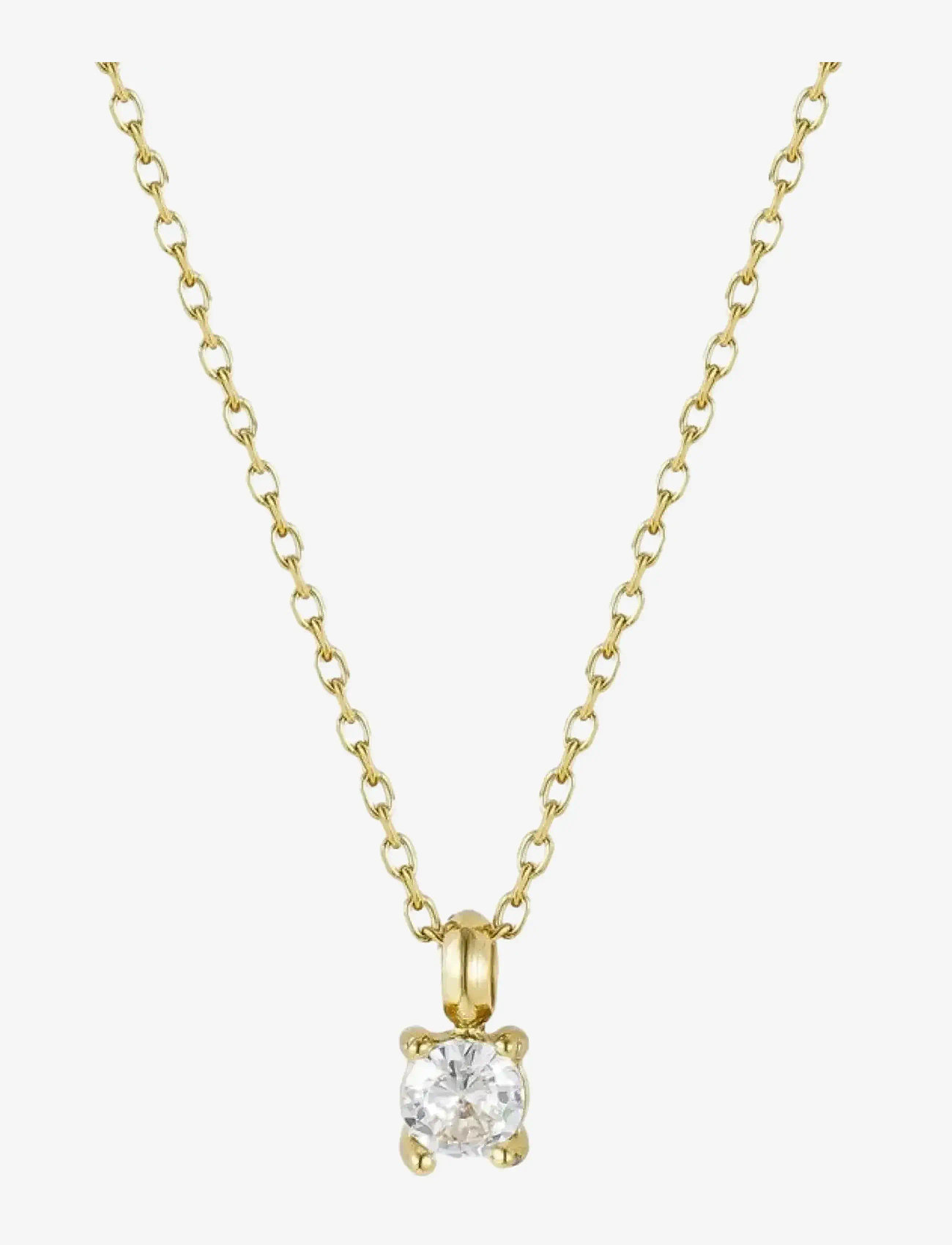 Bud to rose - Ice Short Necklace Gold - halsketten - gold - 1