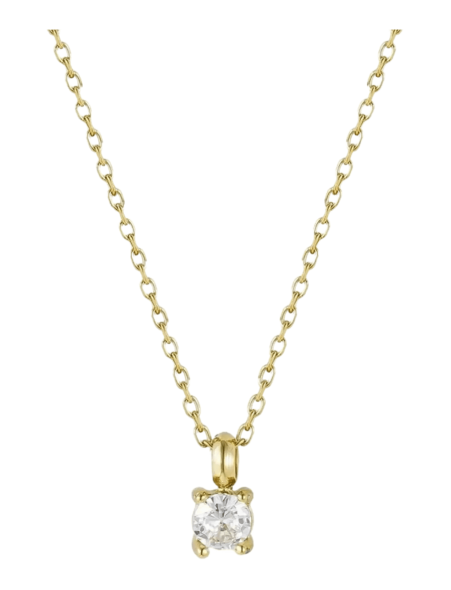 Bud To Rose - Ice Short Necklace Gold - kaelaketid - gold - 1