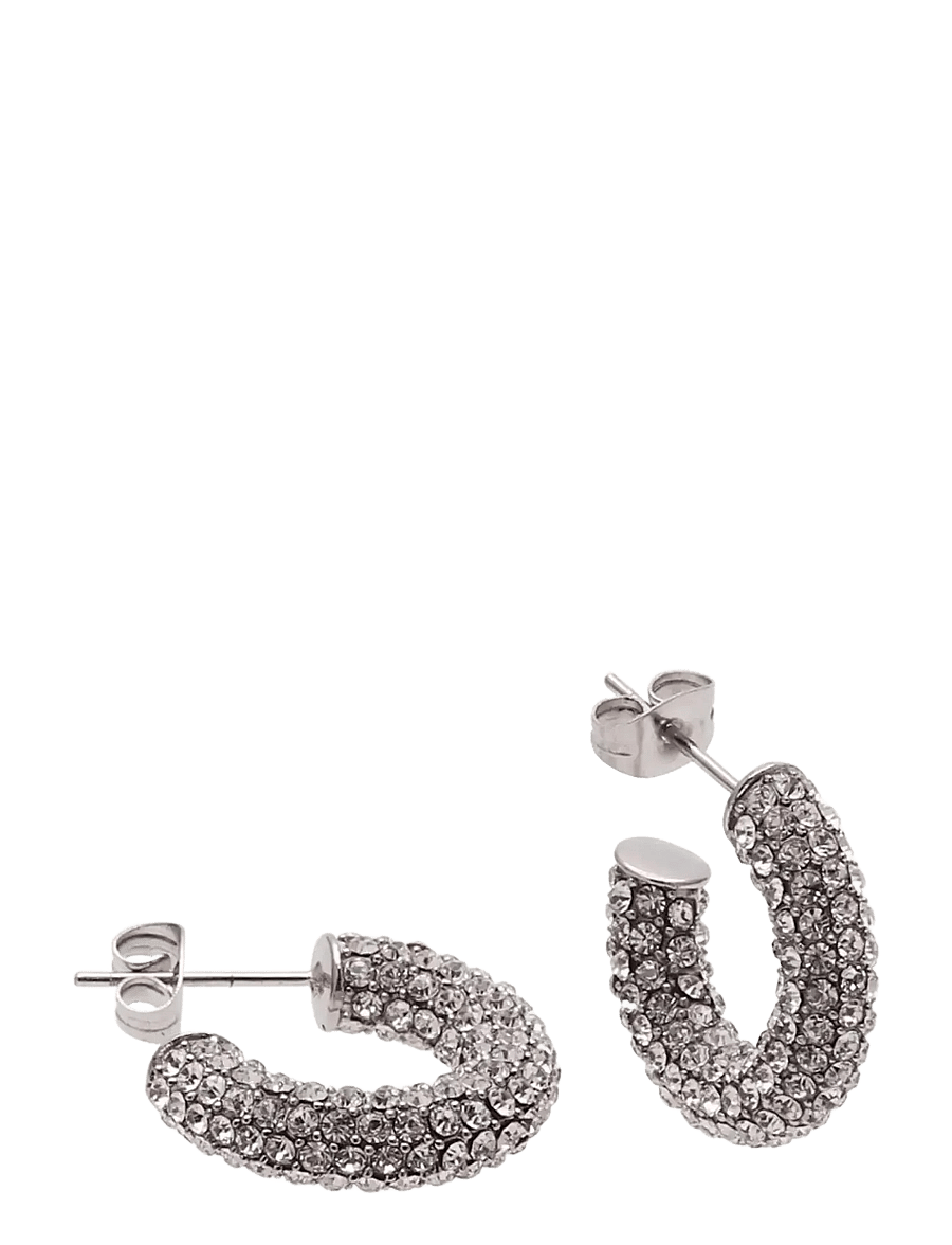 Bud To Rose - Lola Crystal Hoop Gold - silver - 1