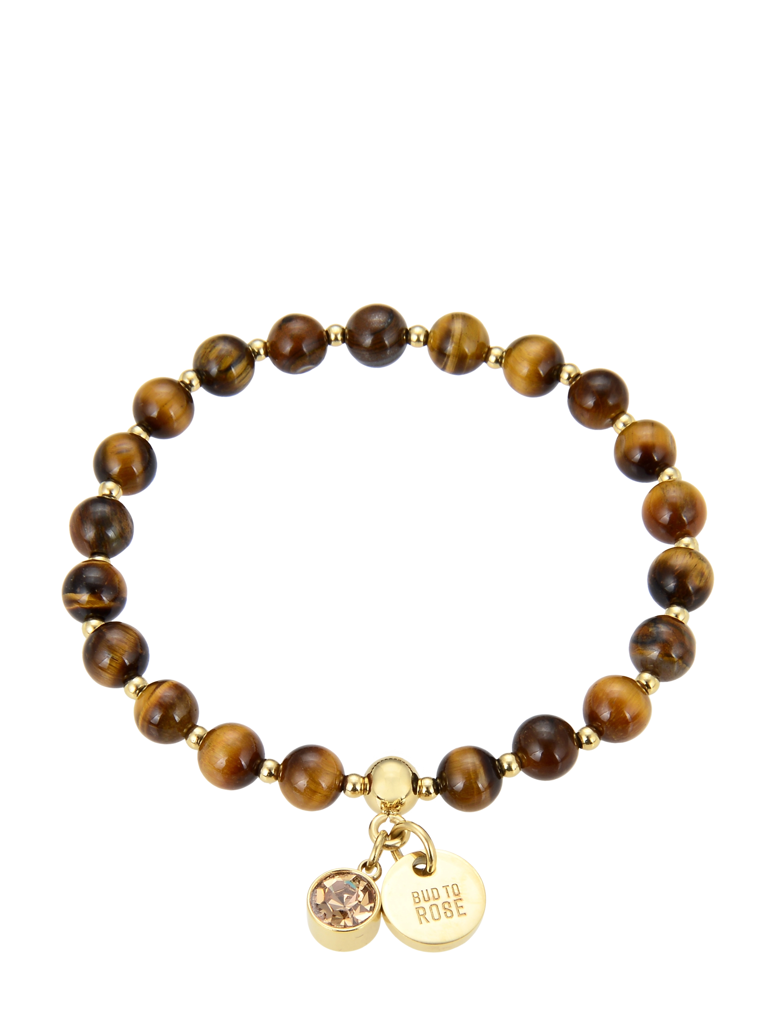 Bud to rose - Beverly BraceletBrown/GOLD - käevõrud - tiger eye gold - 1