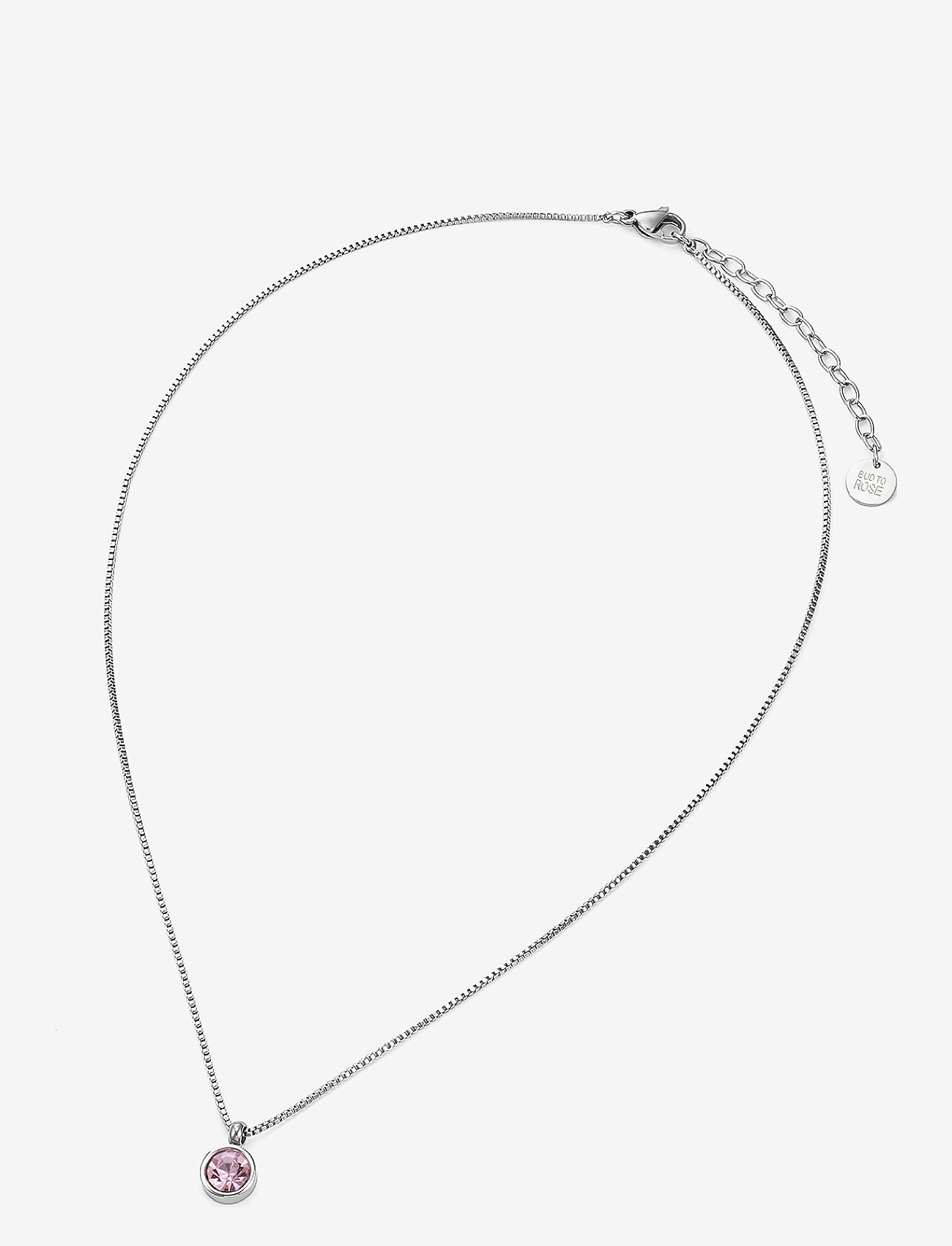 Bud to rose - Lima Necklace - pink/silver - 1