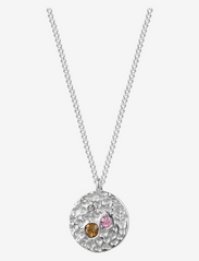 Bud to rose - Ridge Crystal Necklace Gold - naszyjniki łańcuszkowe - silver - 0