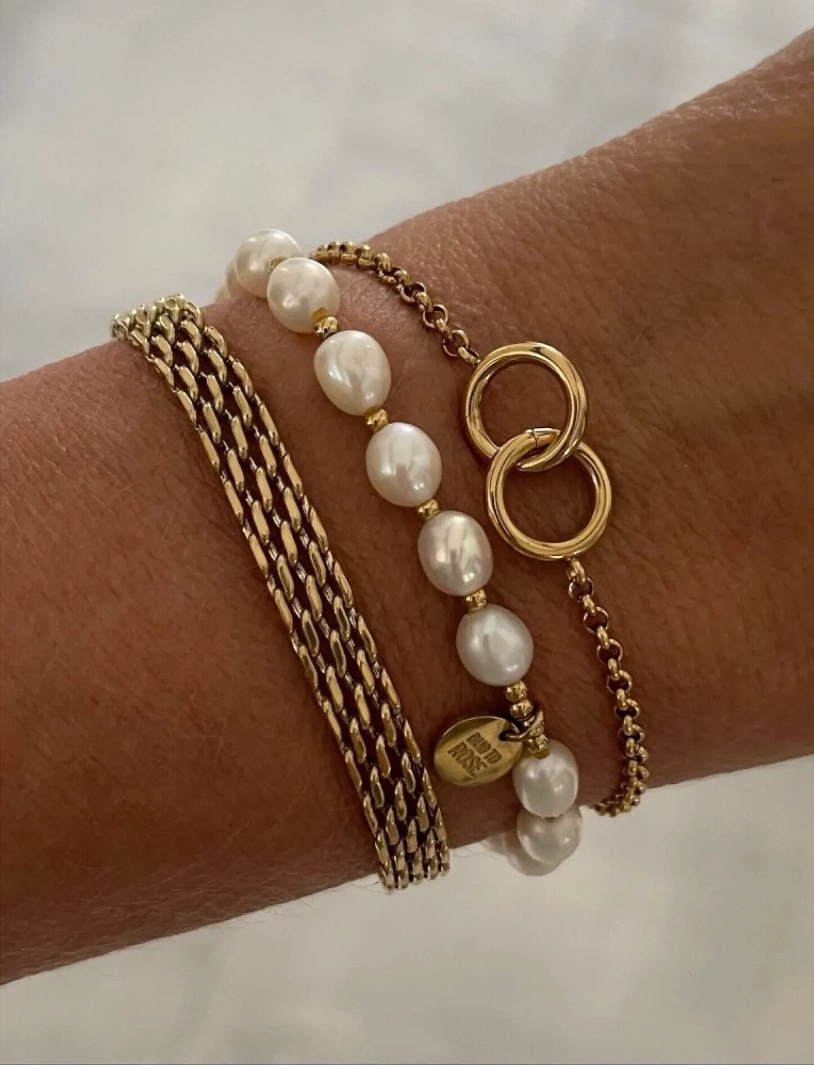 Bud To Rose Morgan Bracelet Gold, One Size, Bracelets, Gold - Chain Frauen