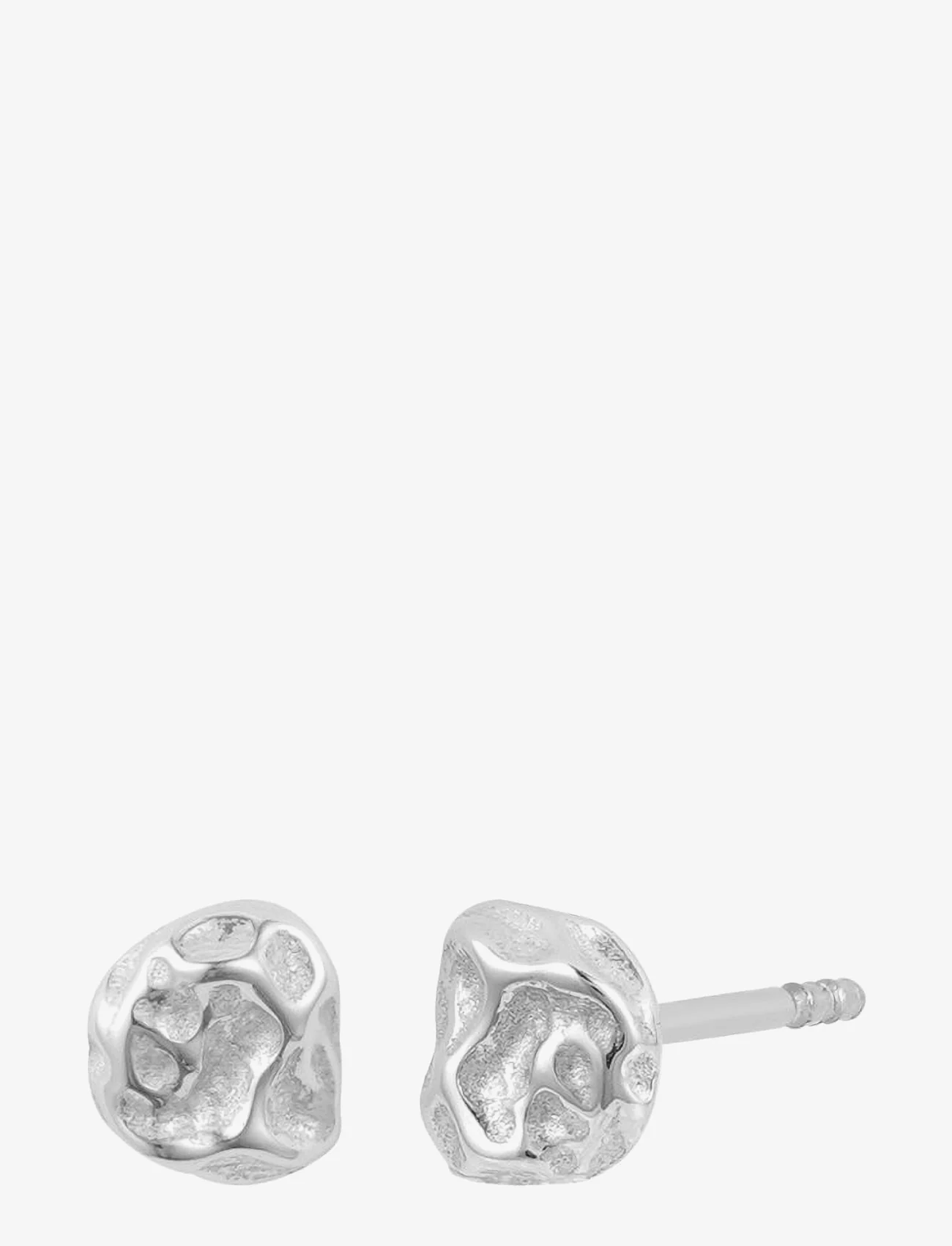 Bud to rose - Ridge Mini Stud Earring - stud oorbellen - silver - 0