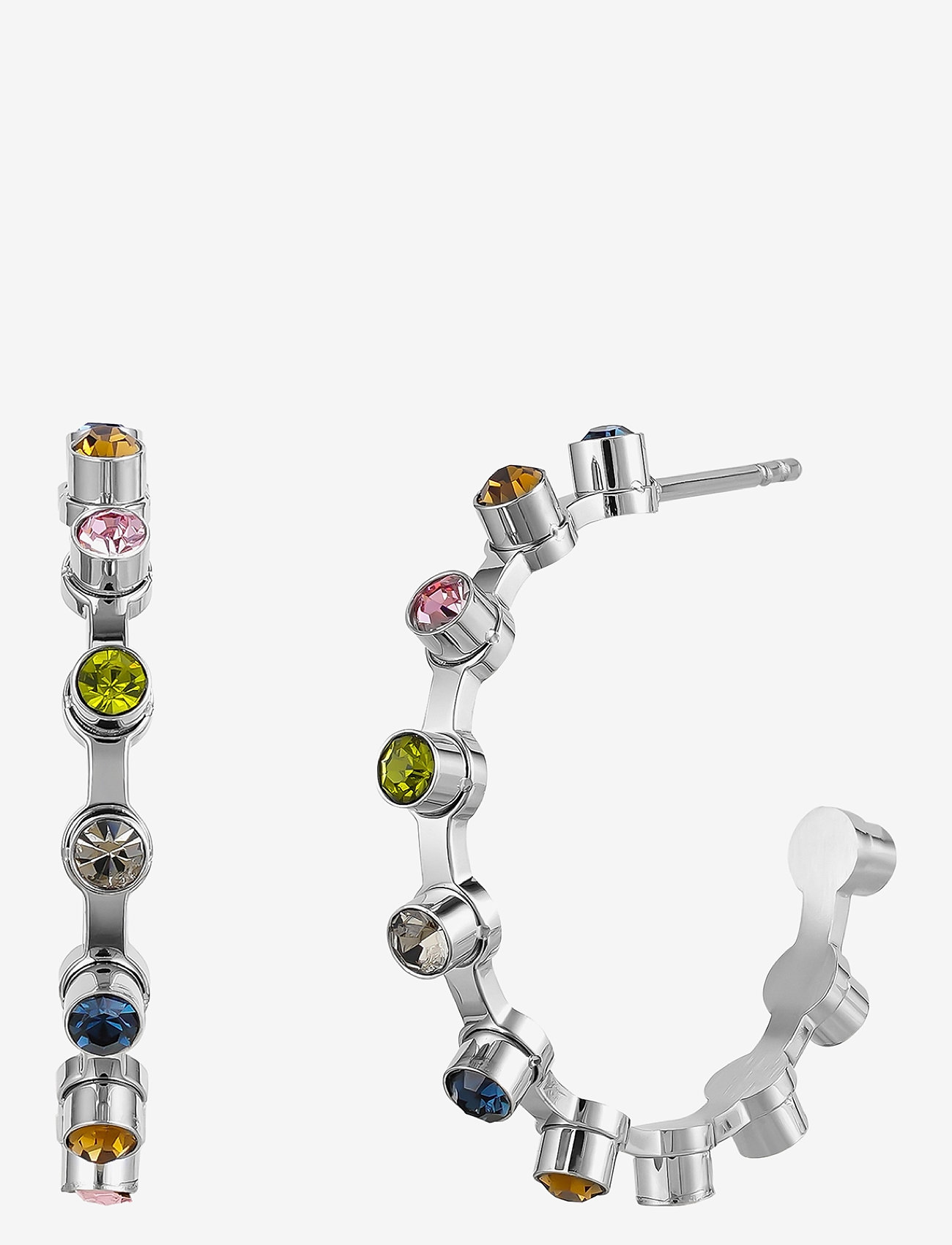 Bud to rose - Lima Hoop Earring - mix/silver - 0