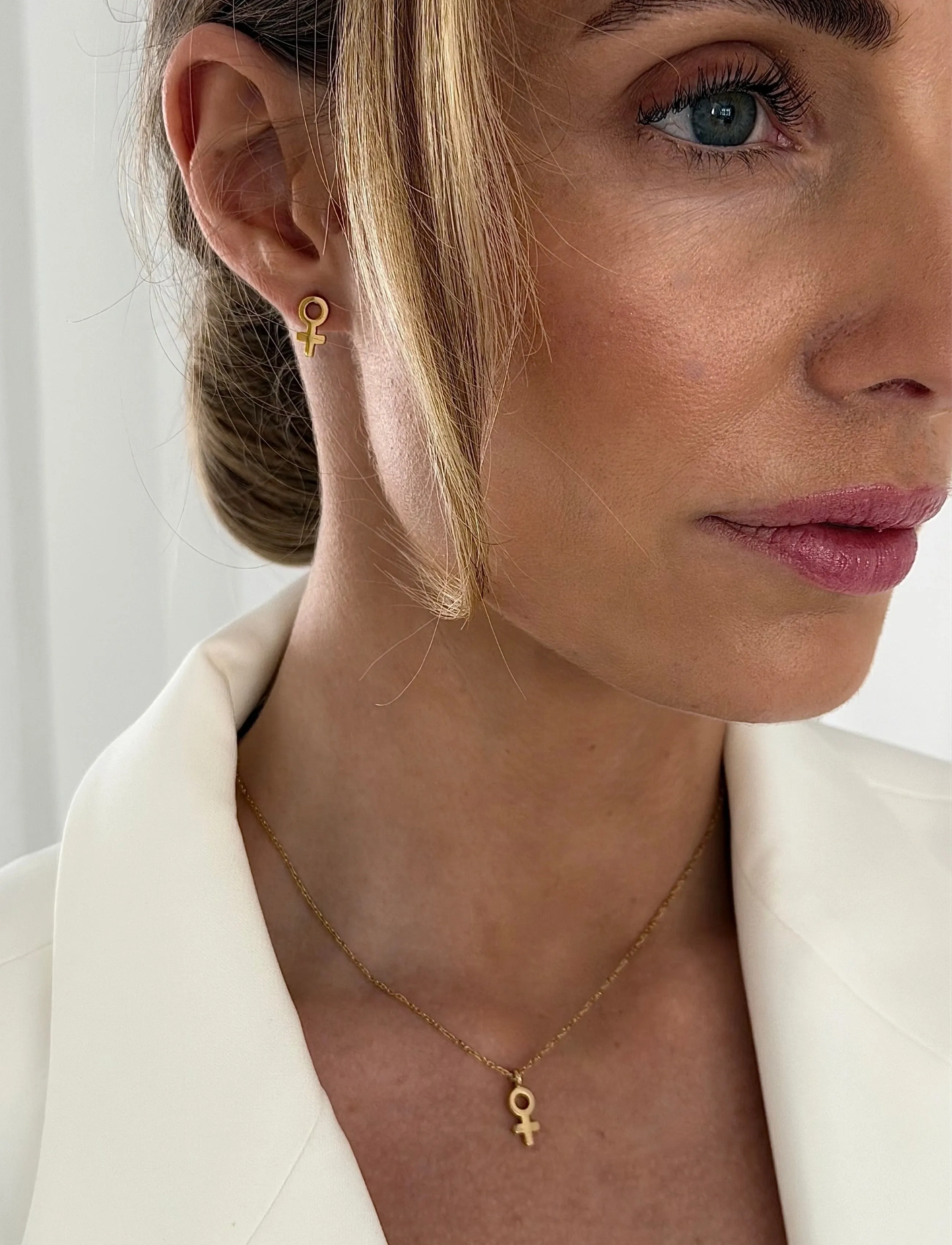 Bud To Rose Woman Earring, One Size, Earrings, Gold - Studs, Frauen