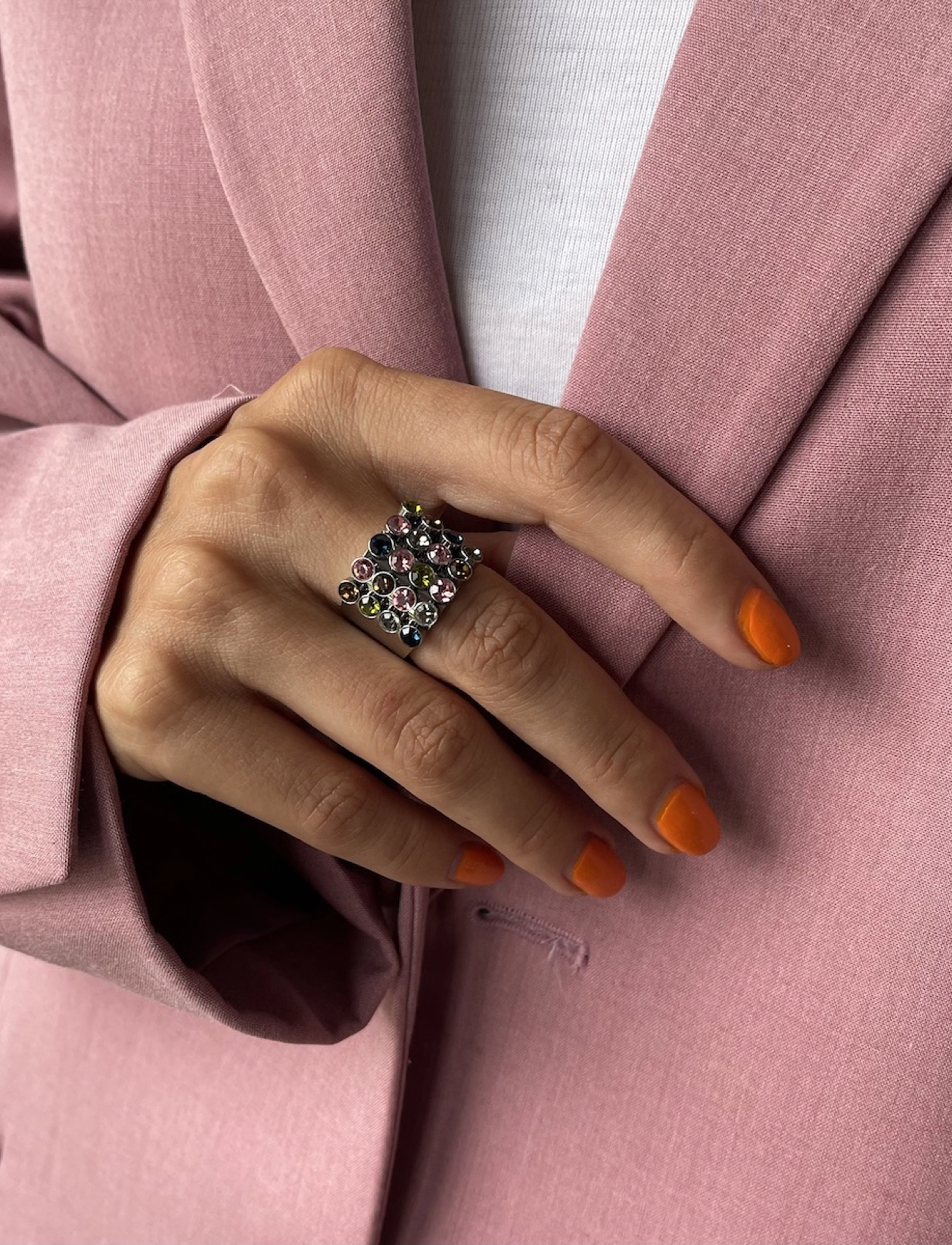 Bud to rose - Lima Large Ring - mix/silver - 3