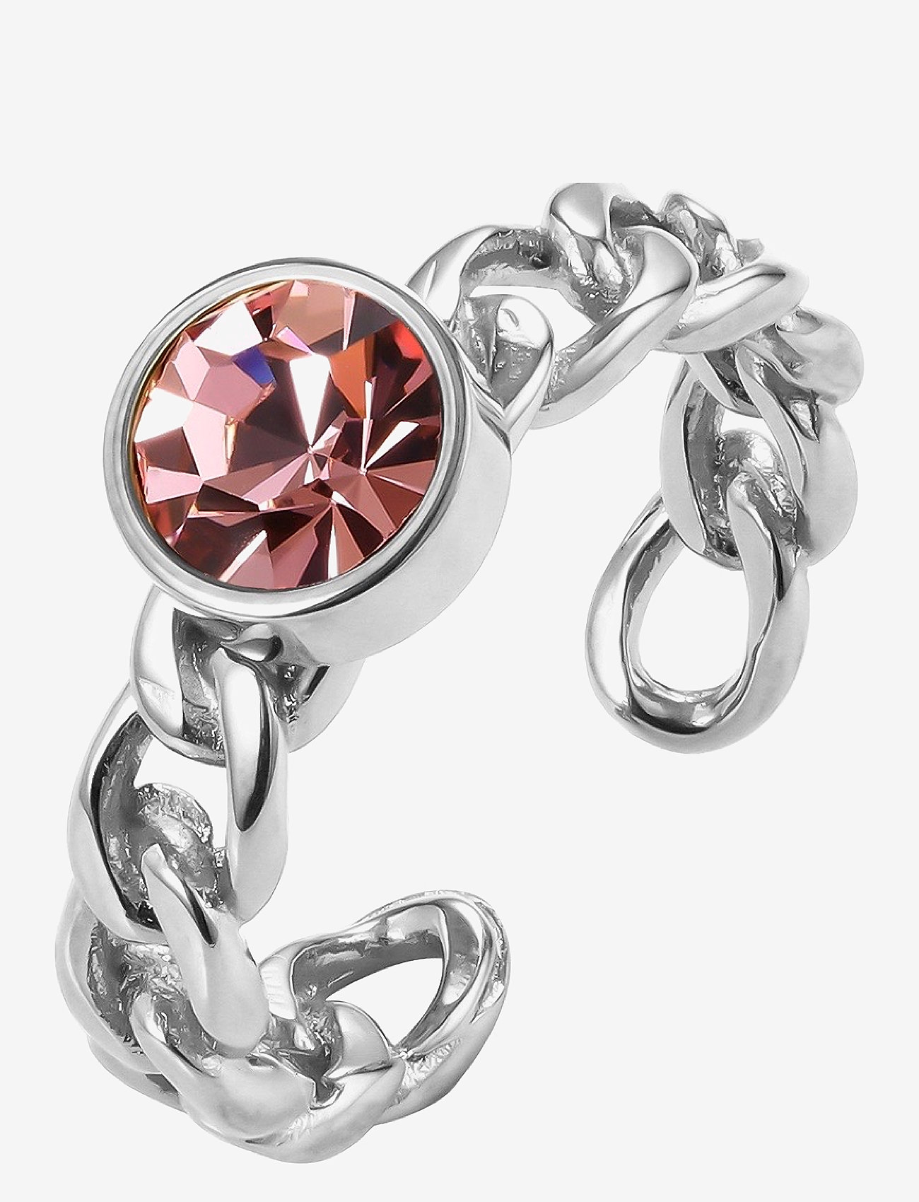 Bud to rose - Lima Chain Ring - pink /silver - 0