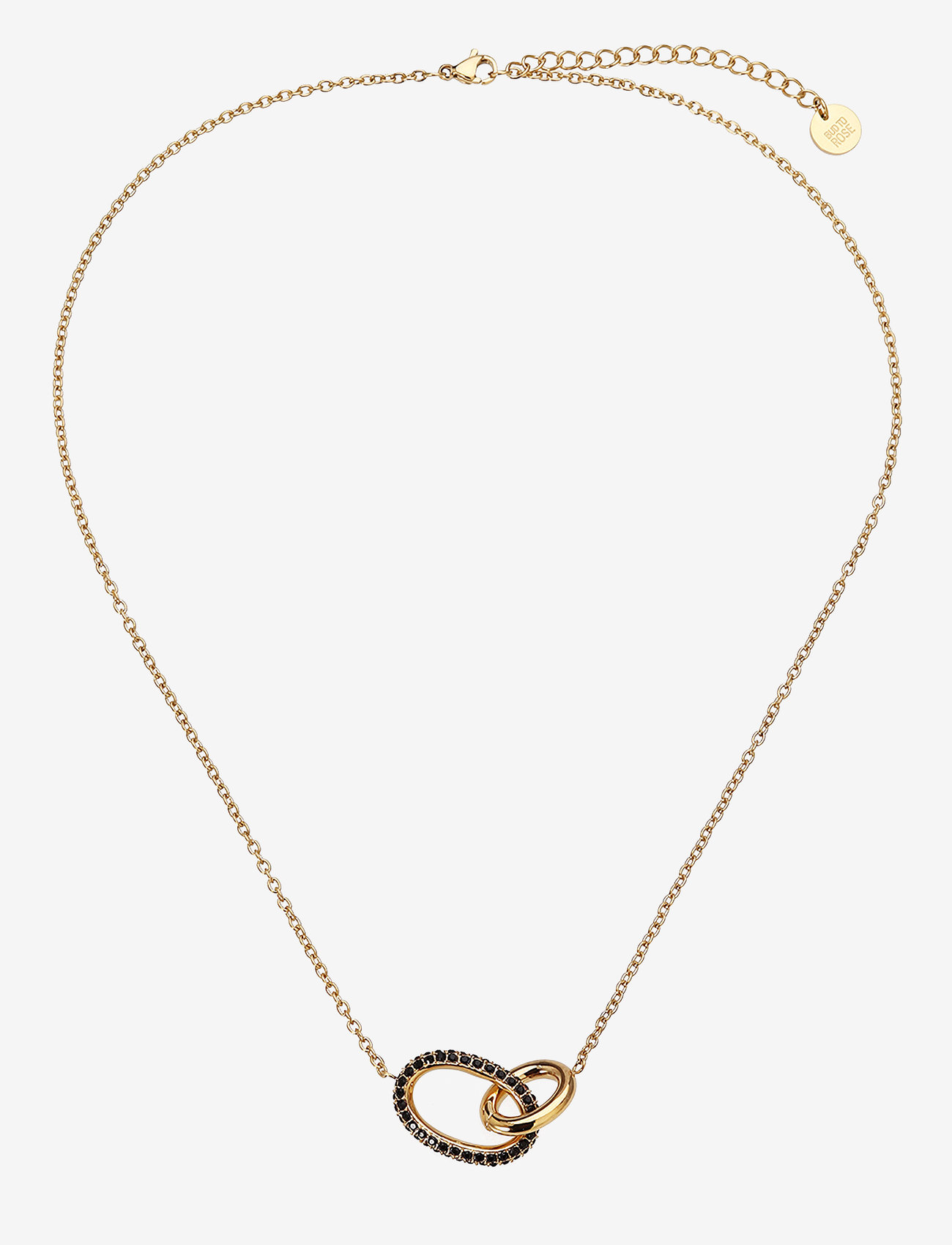 Bud to rose - Harper Necklace Black/Gold - halsband med hänge - gold - 0