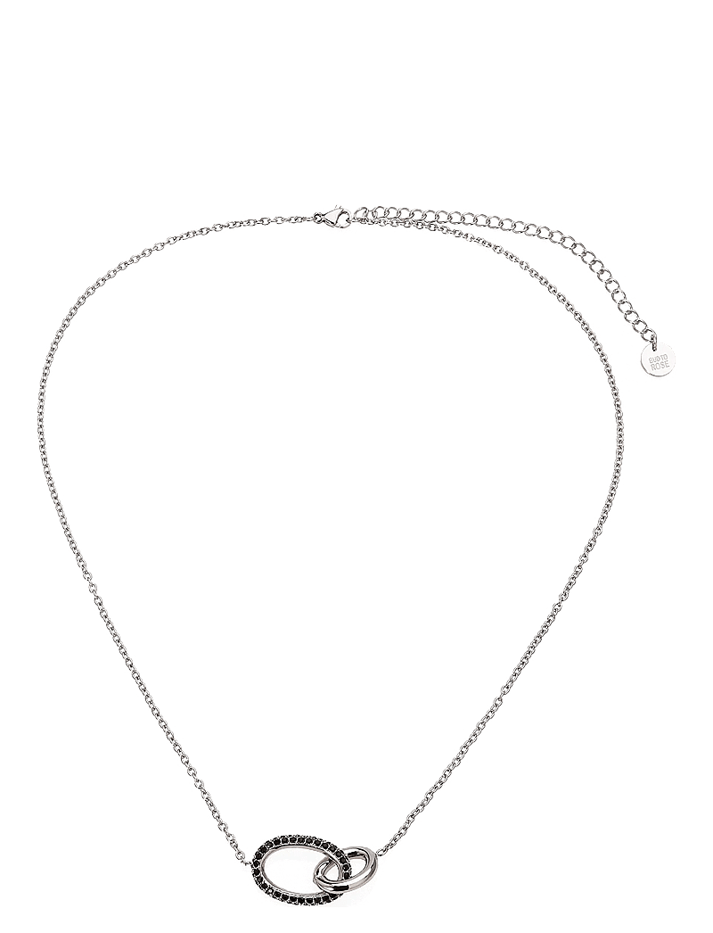 Bud to rose - Harper Necklace Black/Gold - vėriniai su pakabukais - silver - 0