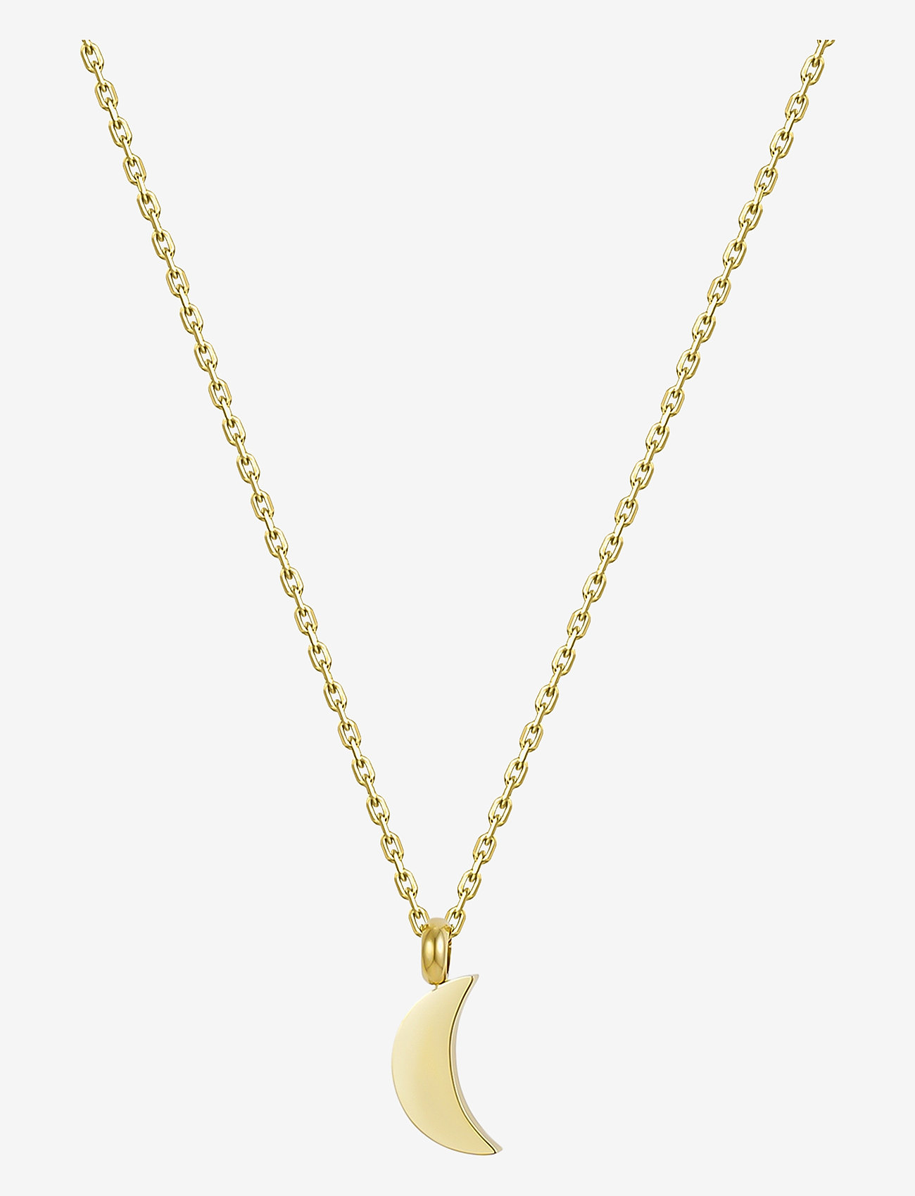 Bud to rose - Moon Necklace Gold - gold - 0